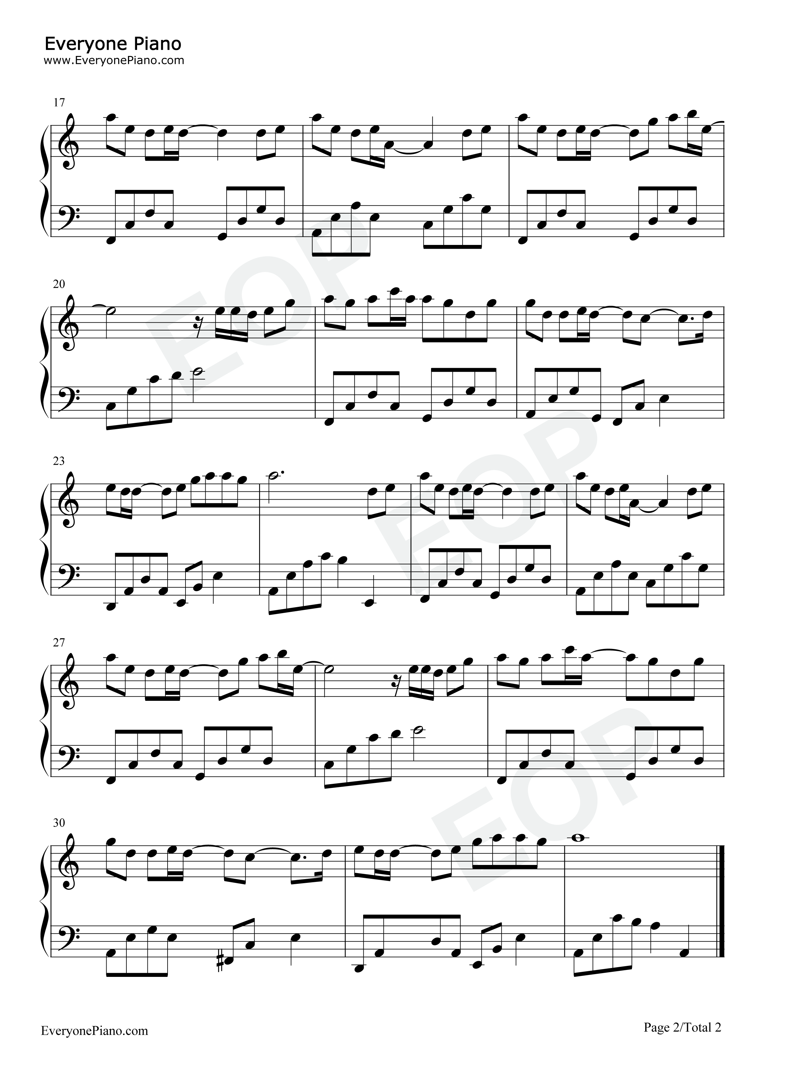 朝霞映雪钢琴谱_胡良伟