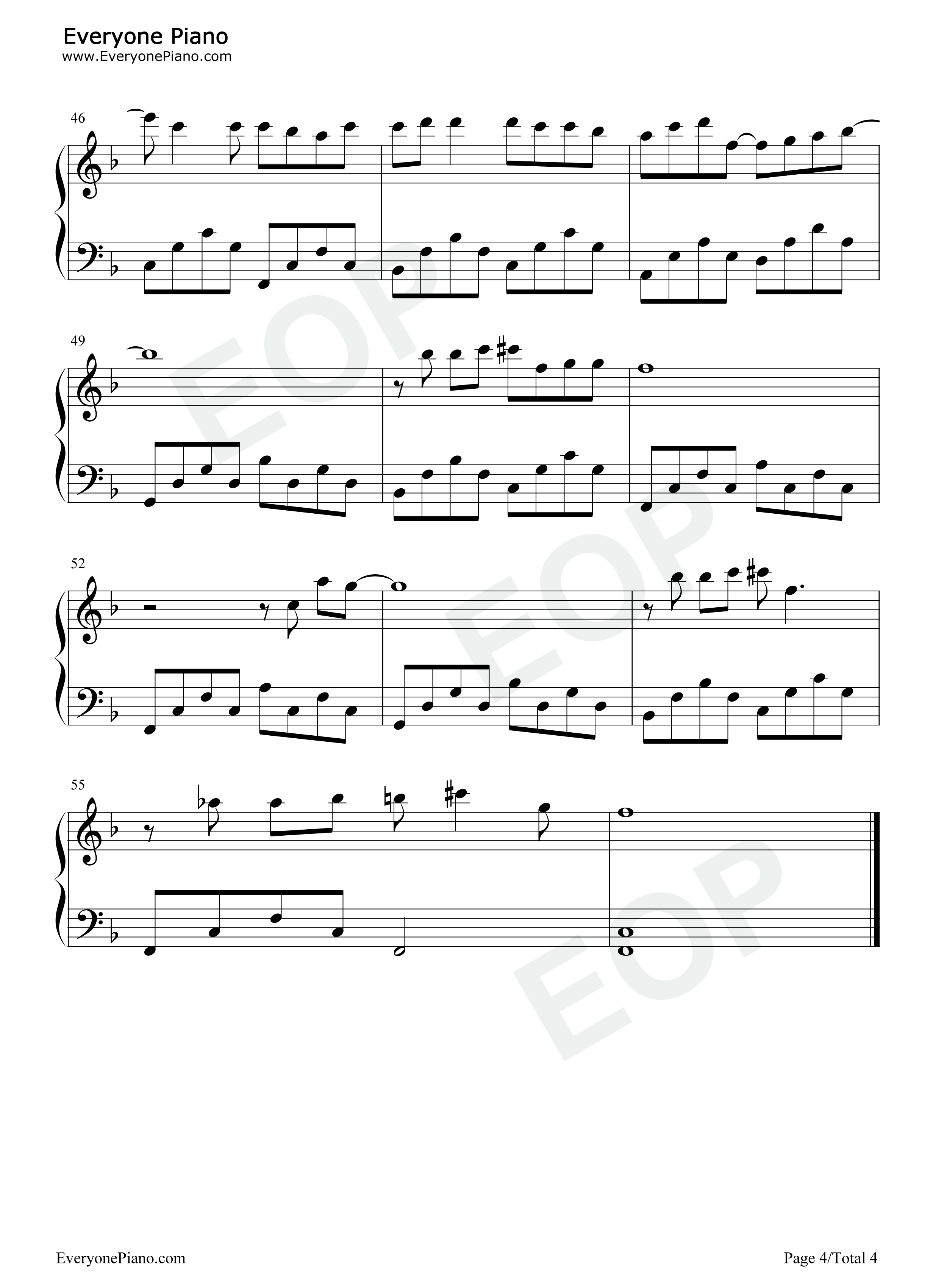 乌鸦钢琴谱_许嵩