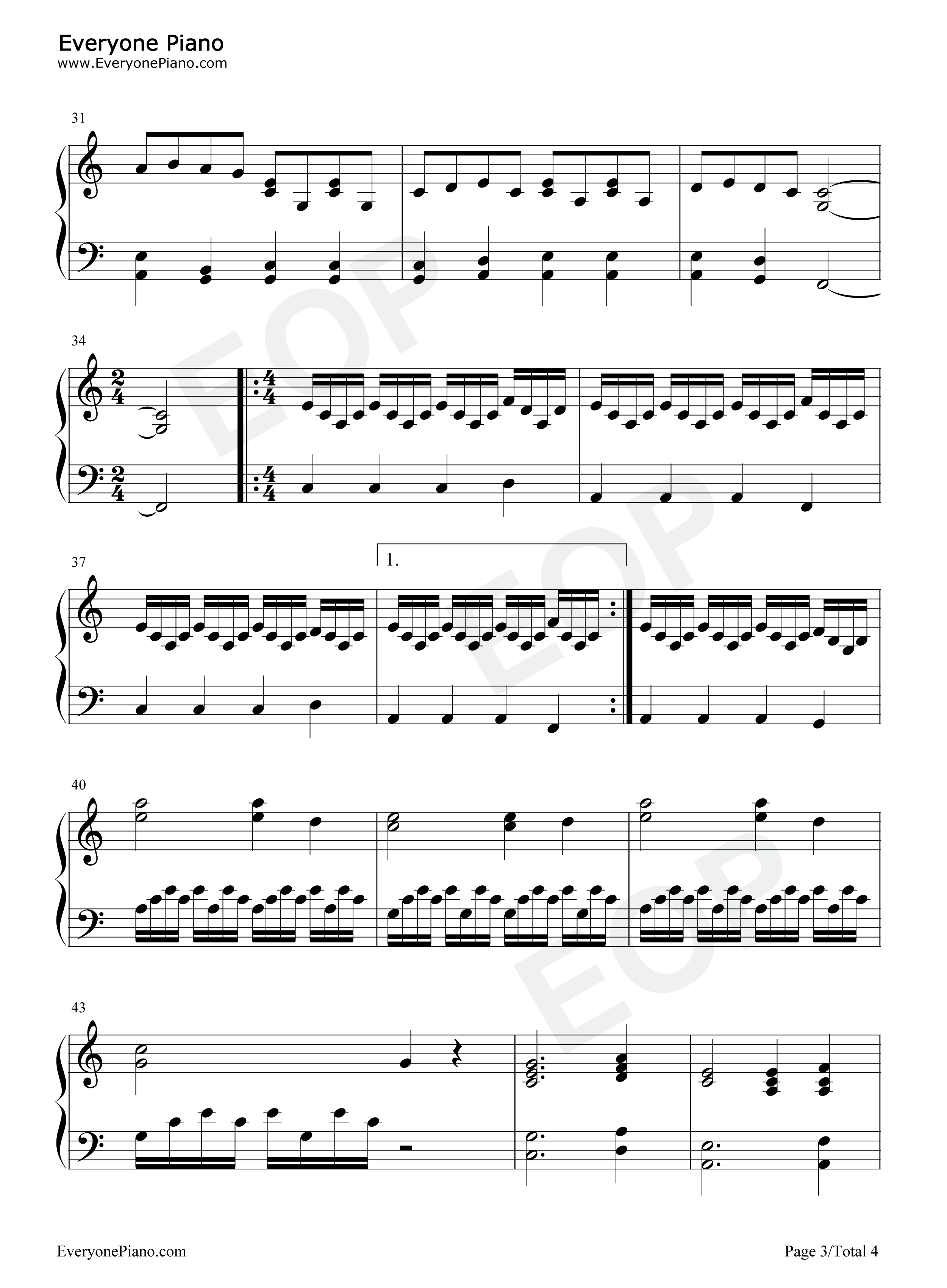 I_Do钢琴谱_Aloe_Blacc