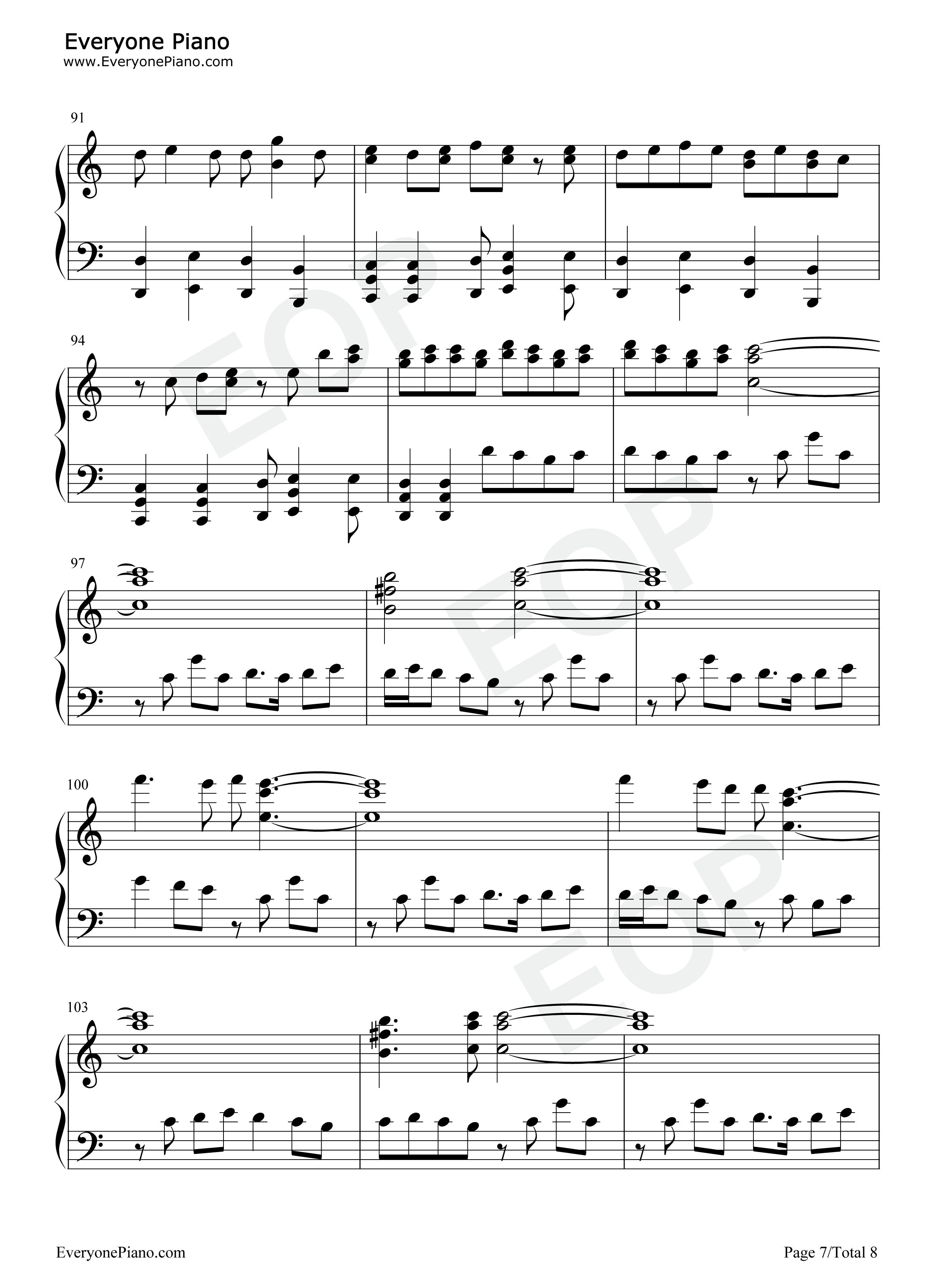 双向幸福钢琴谱_言和_洛天依