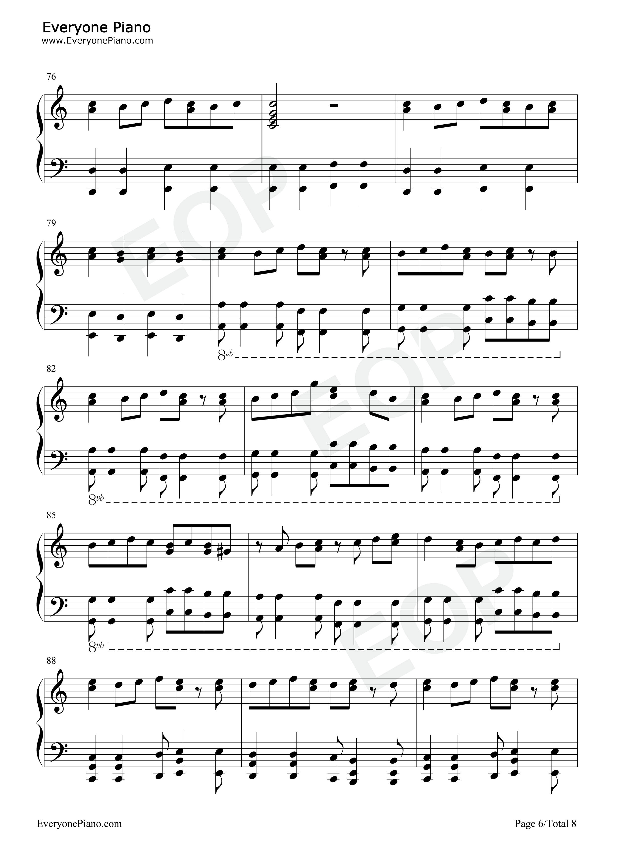 双向幸福钢琴谱_言和_洛天依