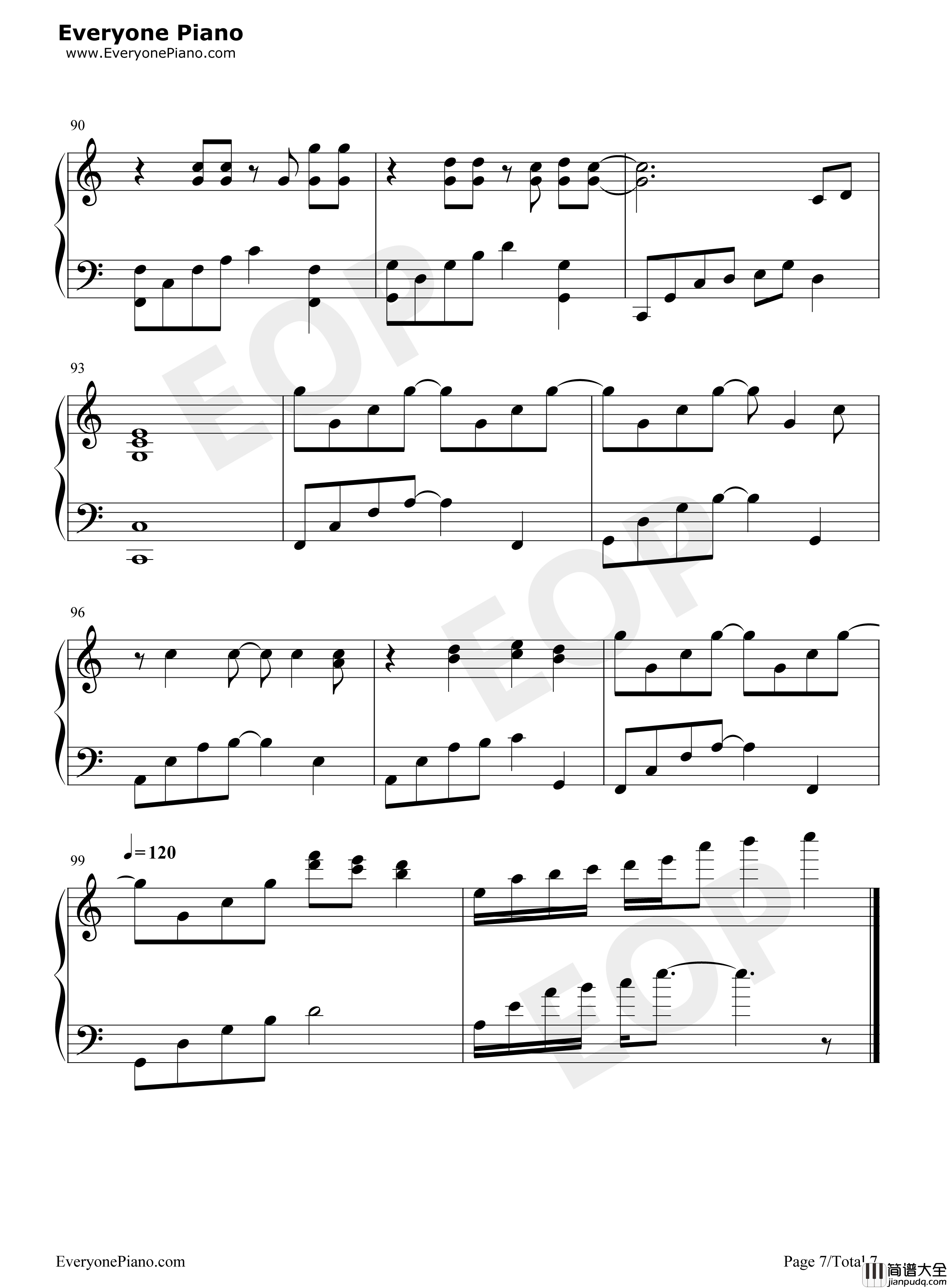 你离开的真相钢琴谱_Pianoboy__高志豪