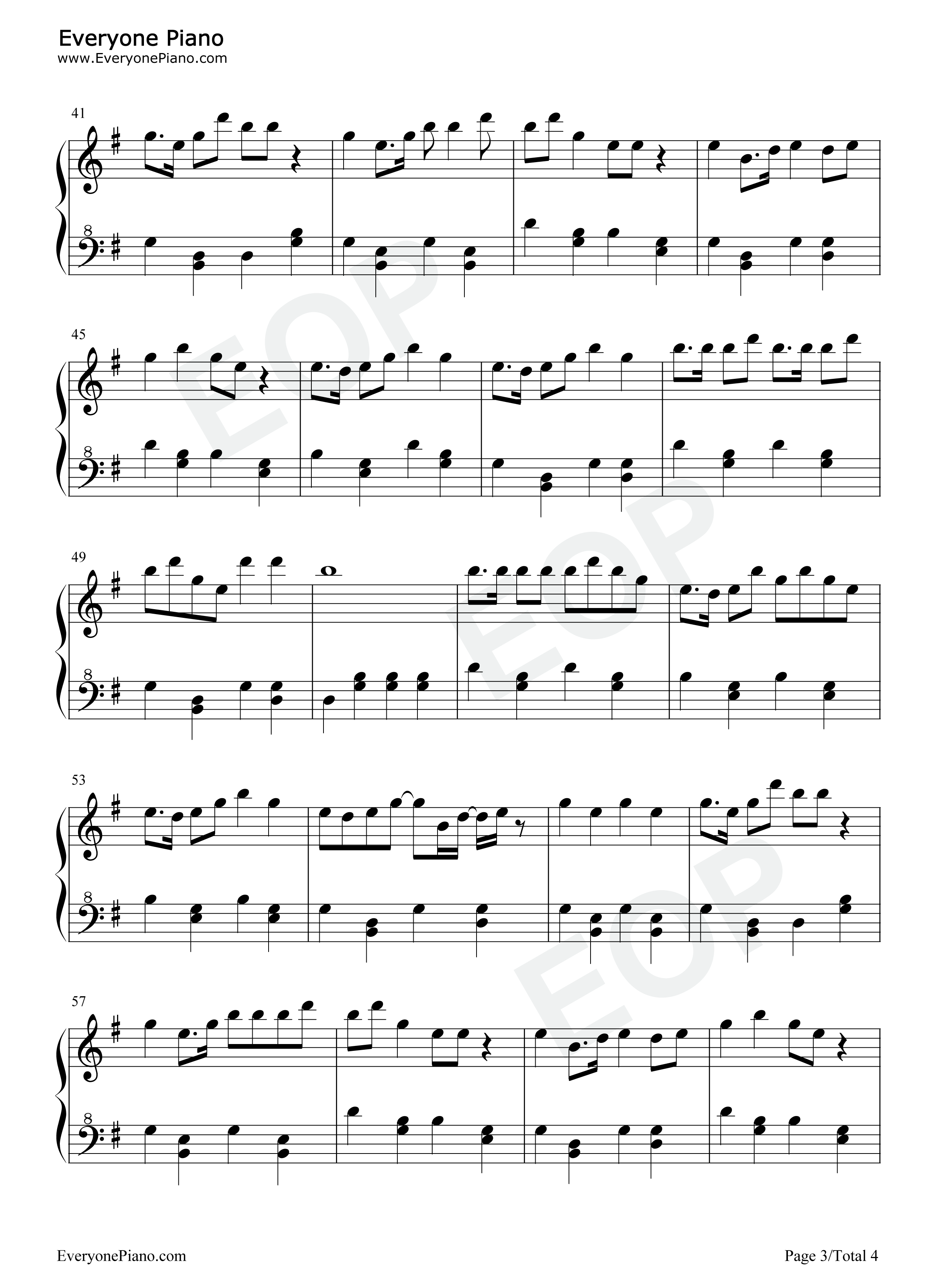 天上的太阳红彤彤钢琴谱_未知