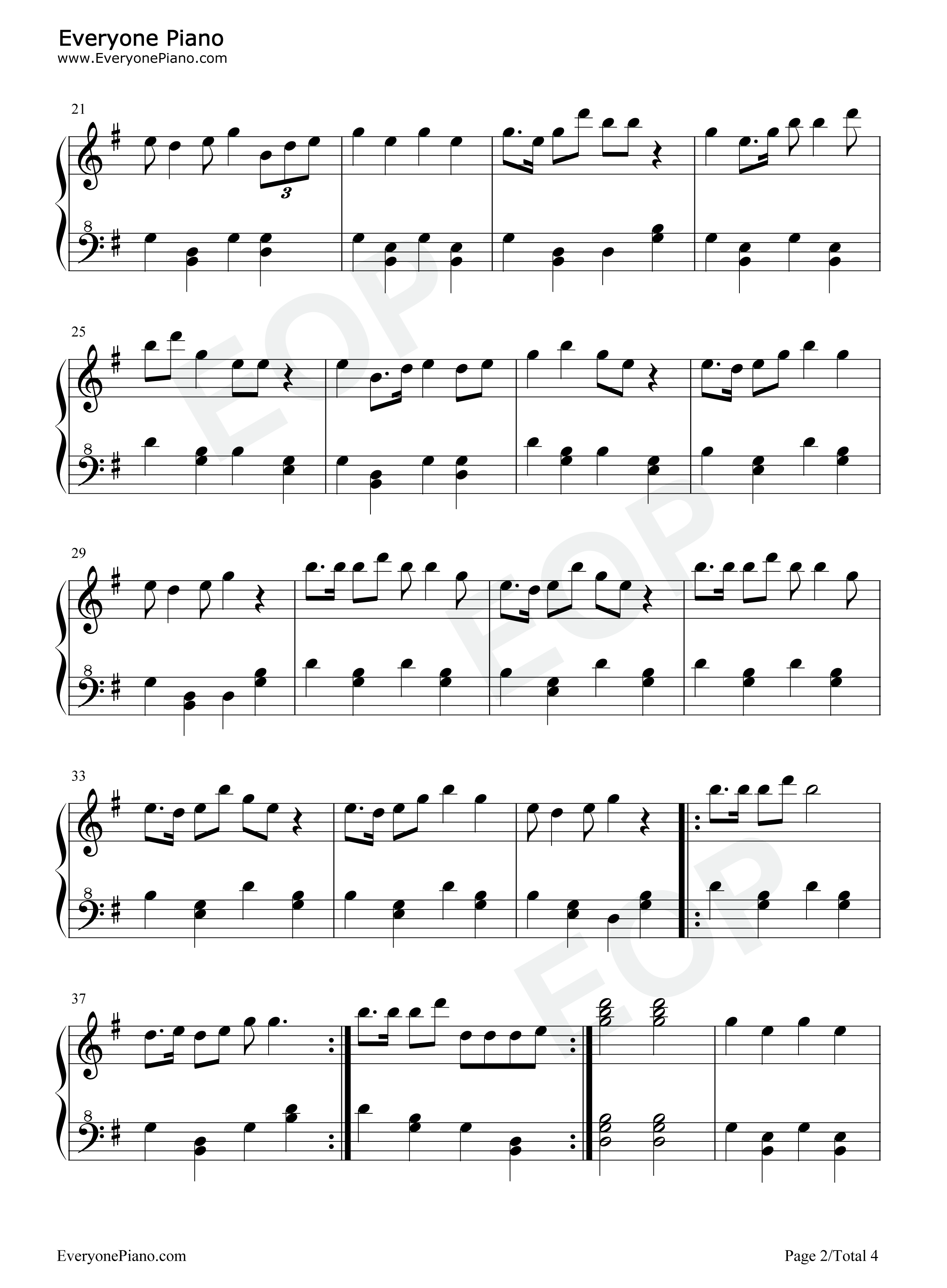 天上的太阳红彤彤钢琴谱_未知