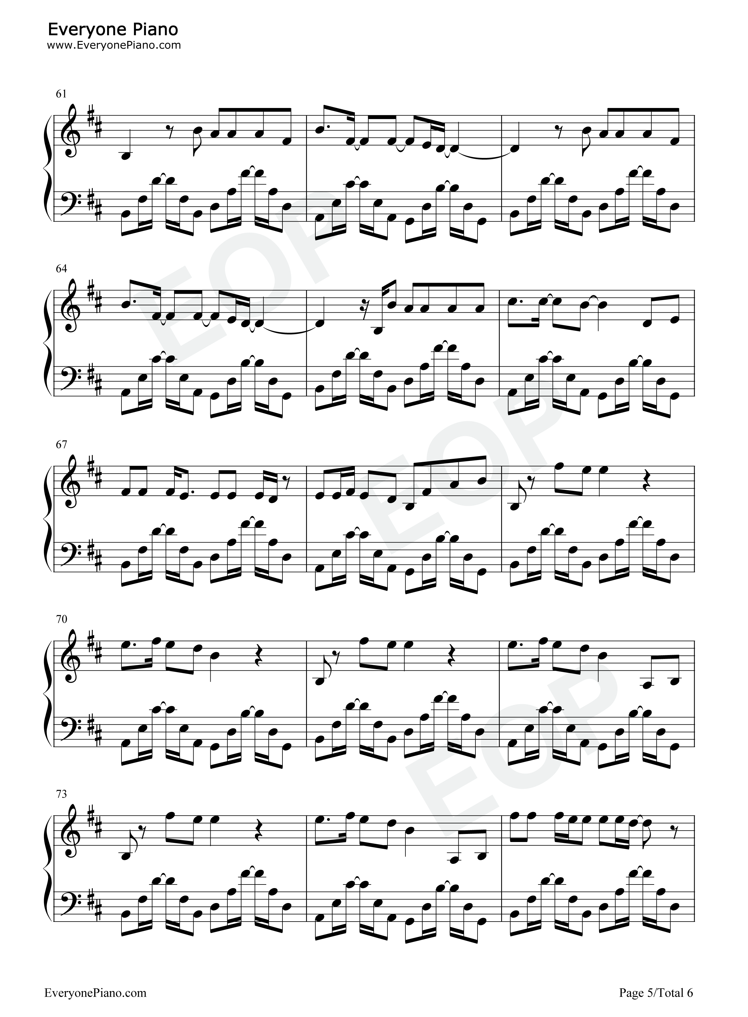 Run–OneRepublic钢琴谱_OneRepublic