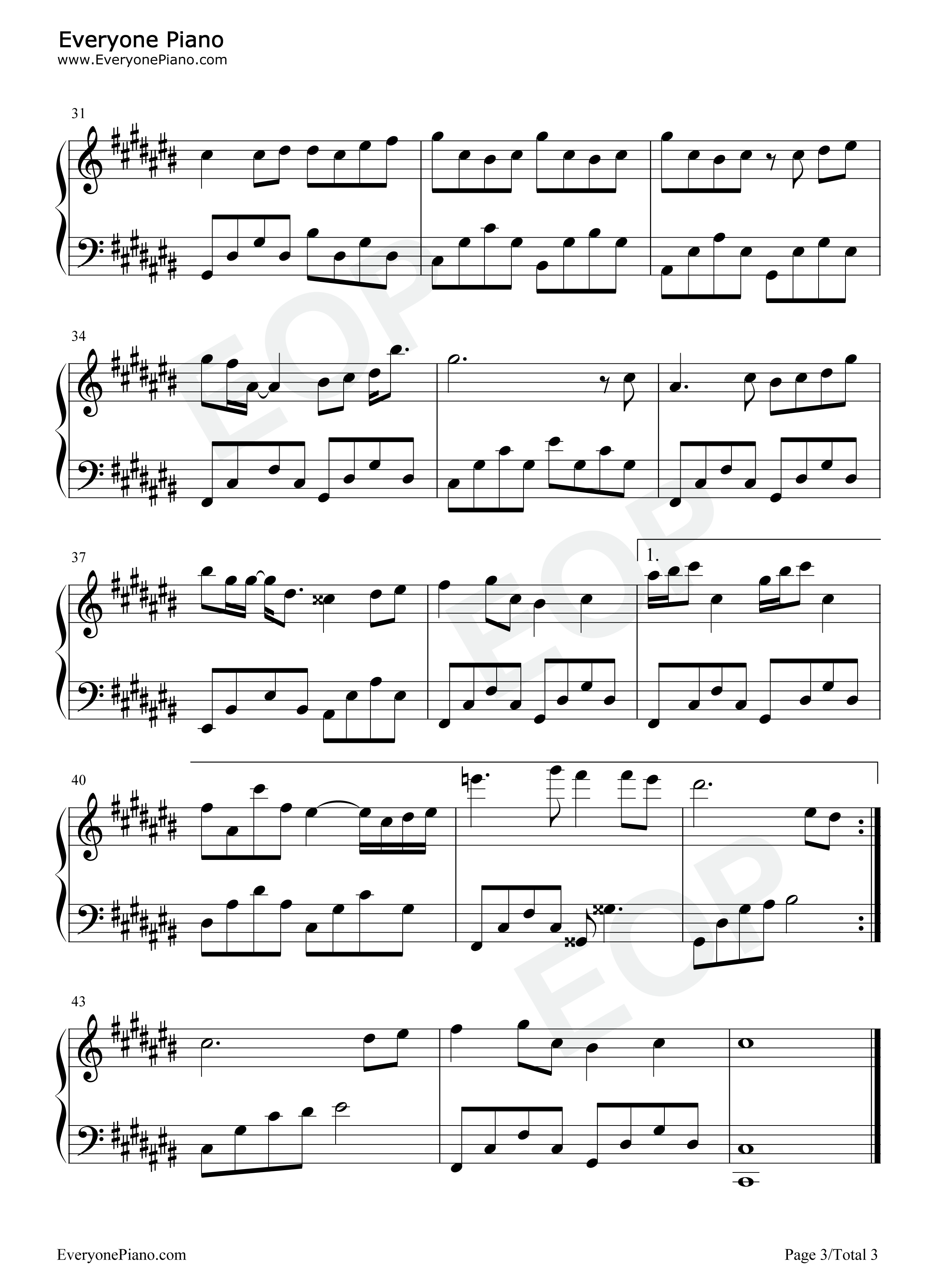 恋爱画板钢琴谱_锦零