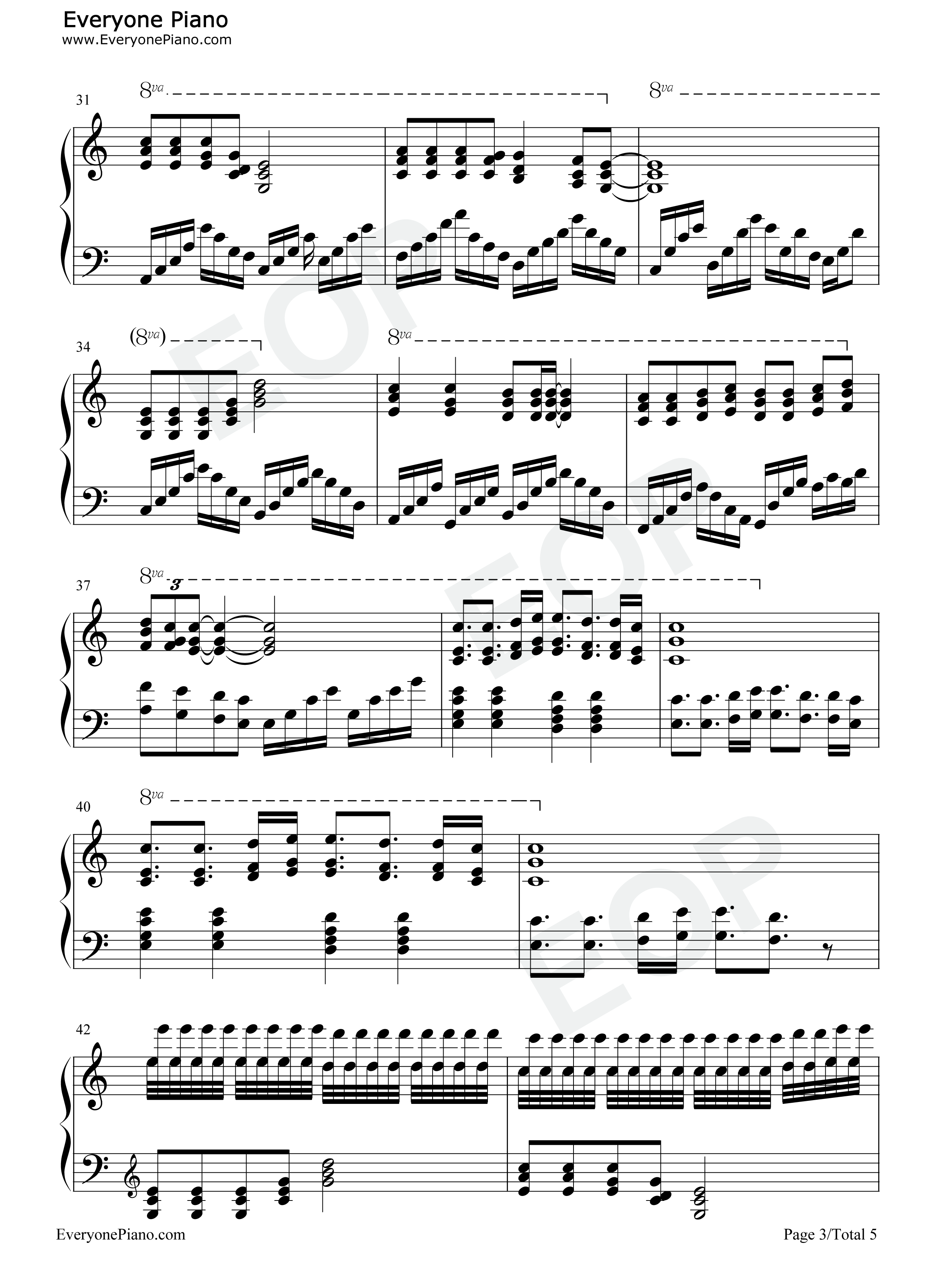 你不要担心钢琴谱_李迪