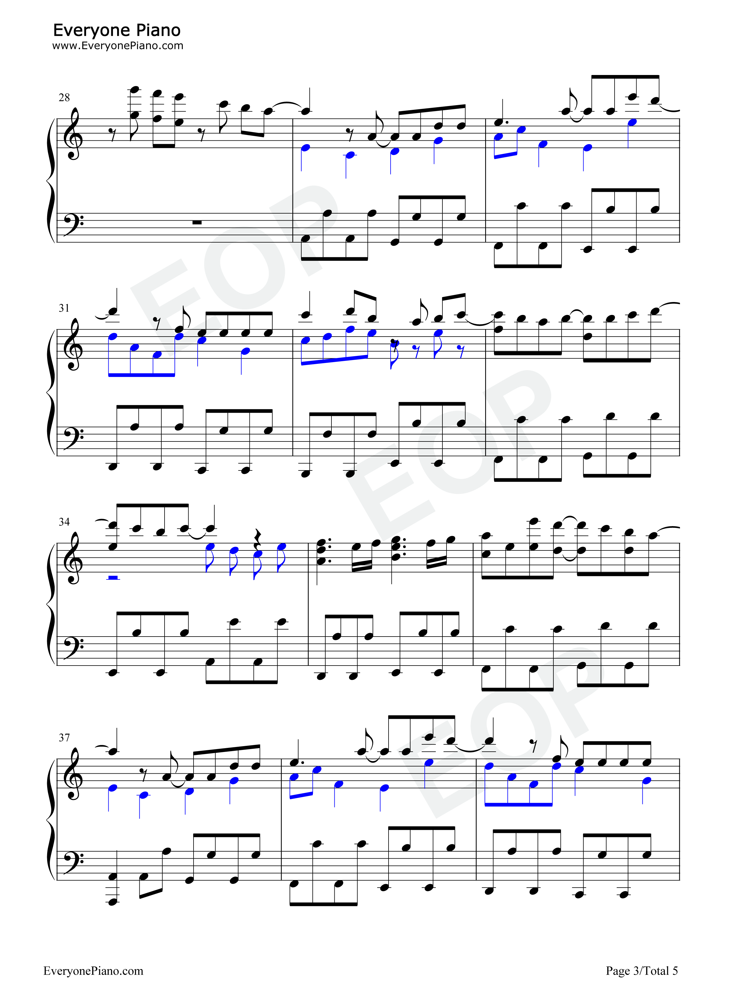 Edel_Lilie钢琴谱_一柳队