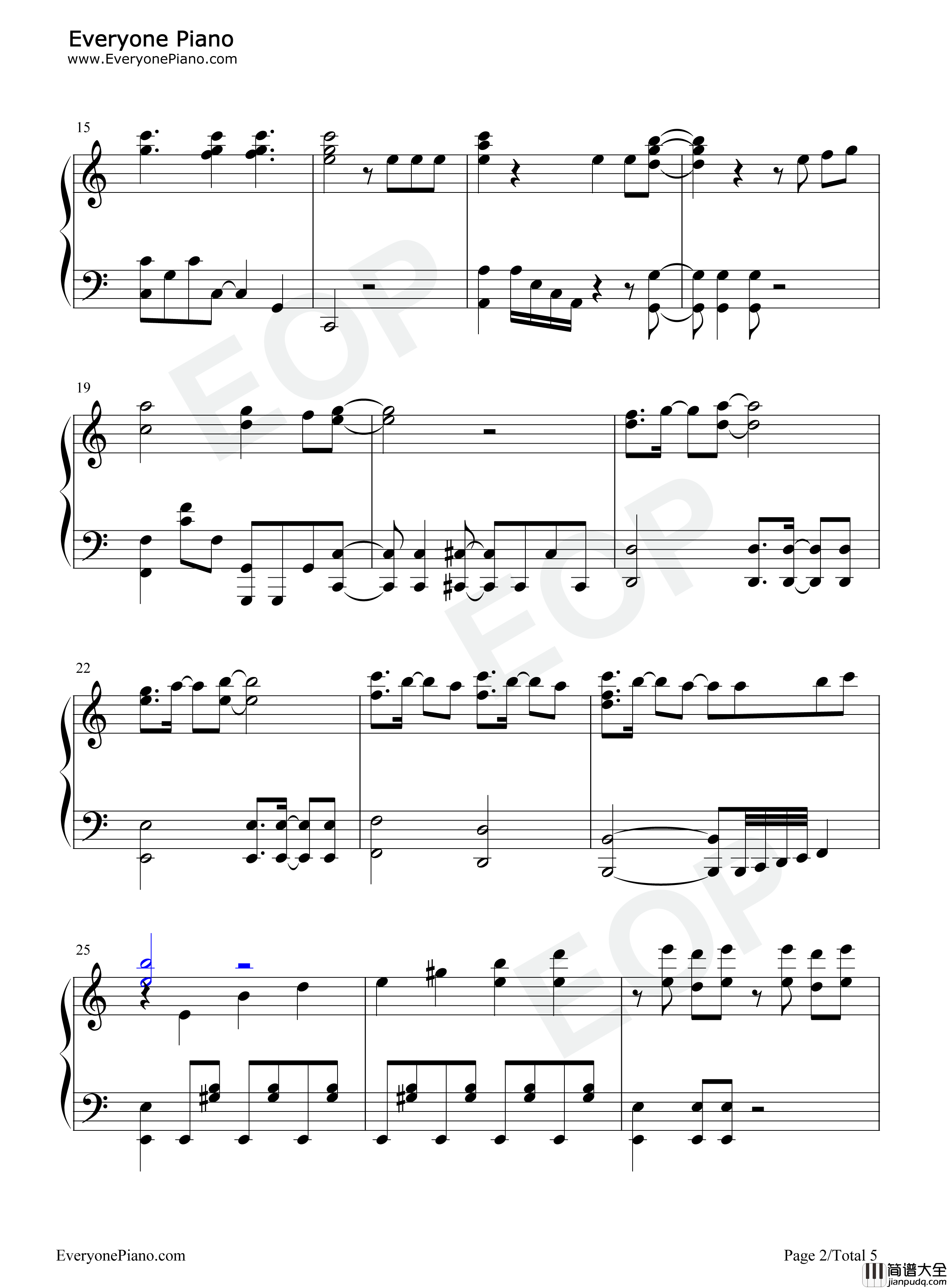 Edel_Lilie钢琴谱_一柳队