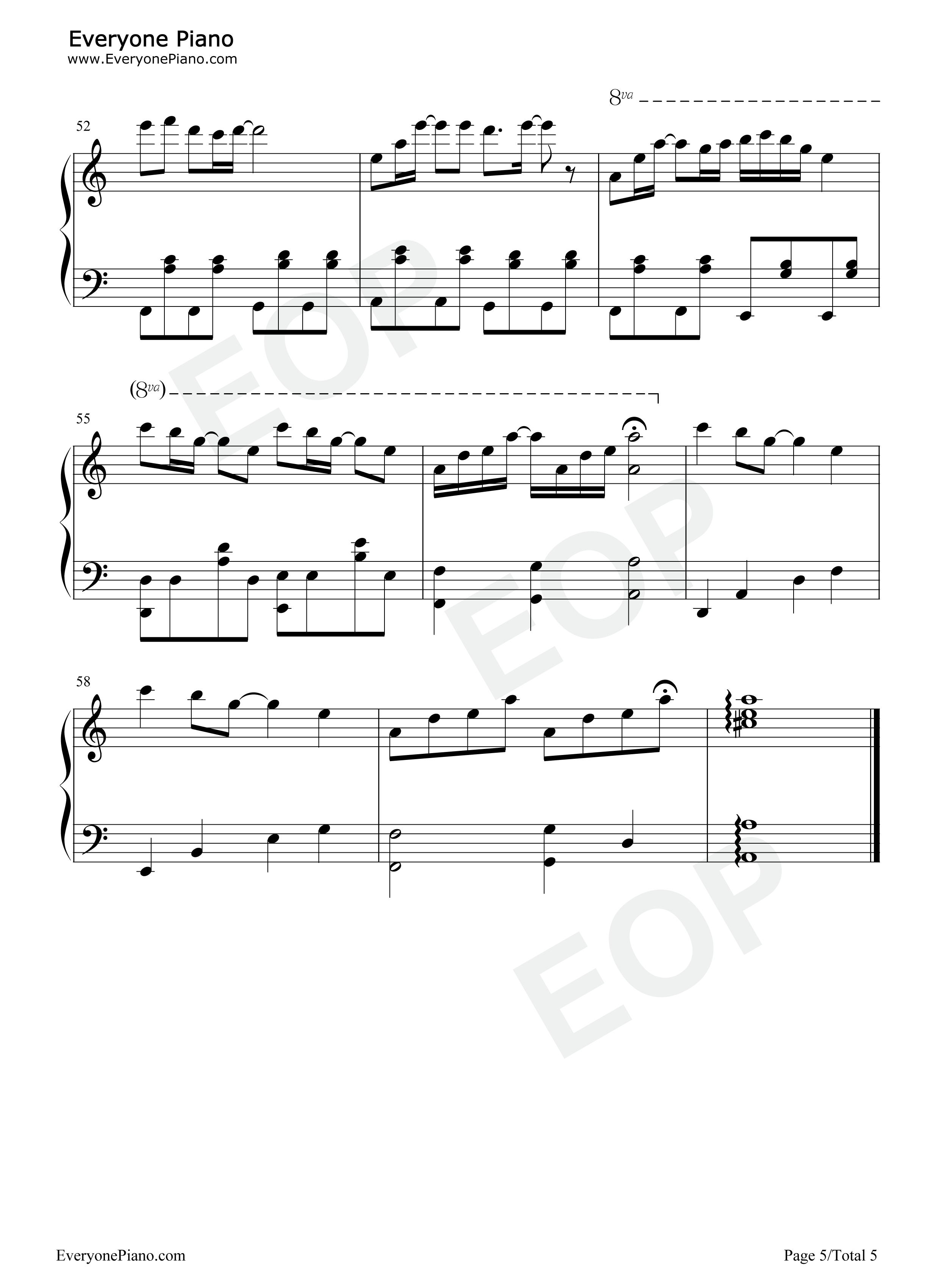 Edel_Lilie钢琴谱_一柳队