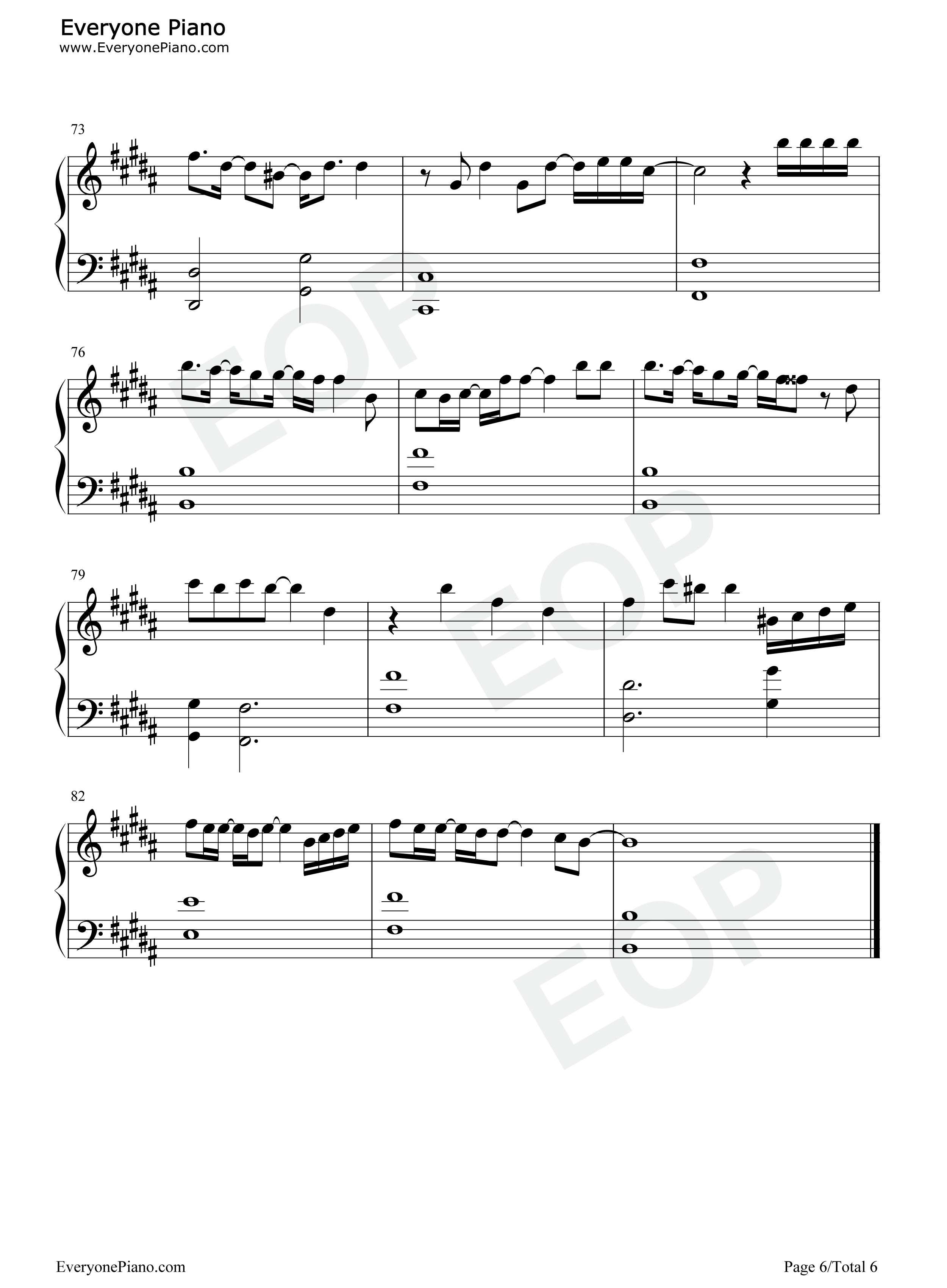 初恋钢琴谱_未知