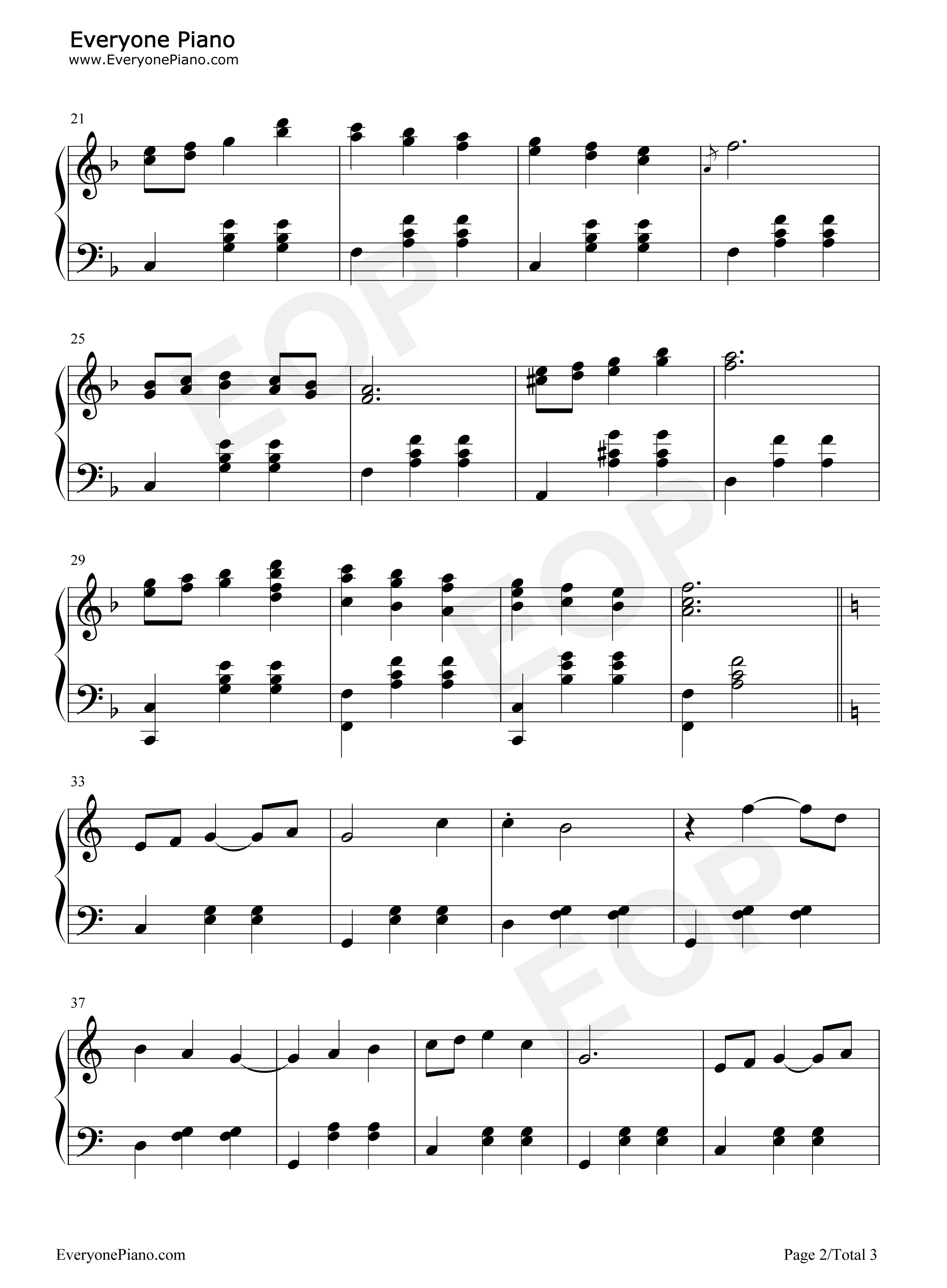 请别忘记我钢琴谱_秋山裕和