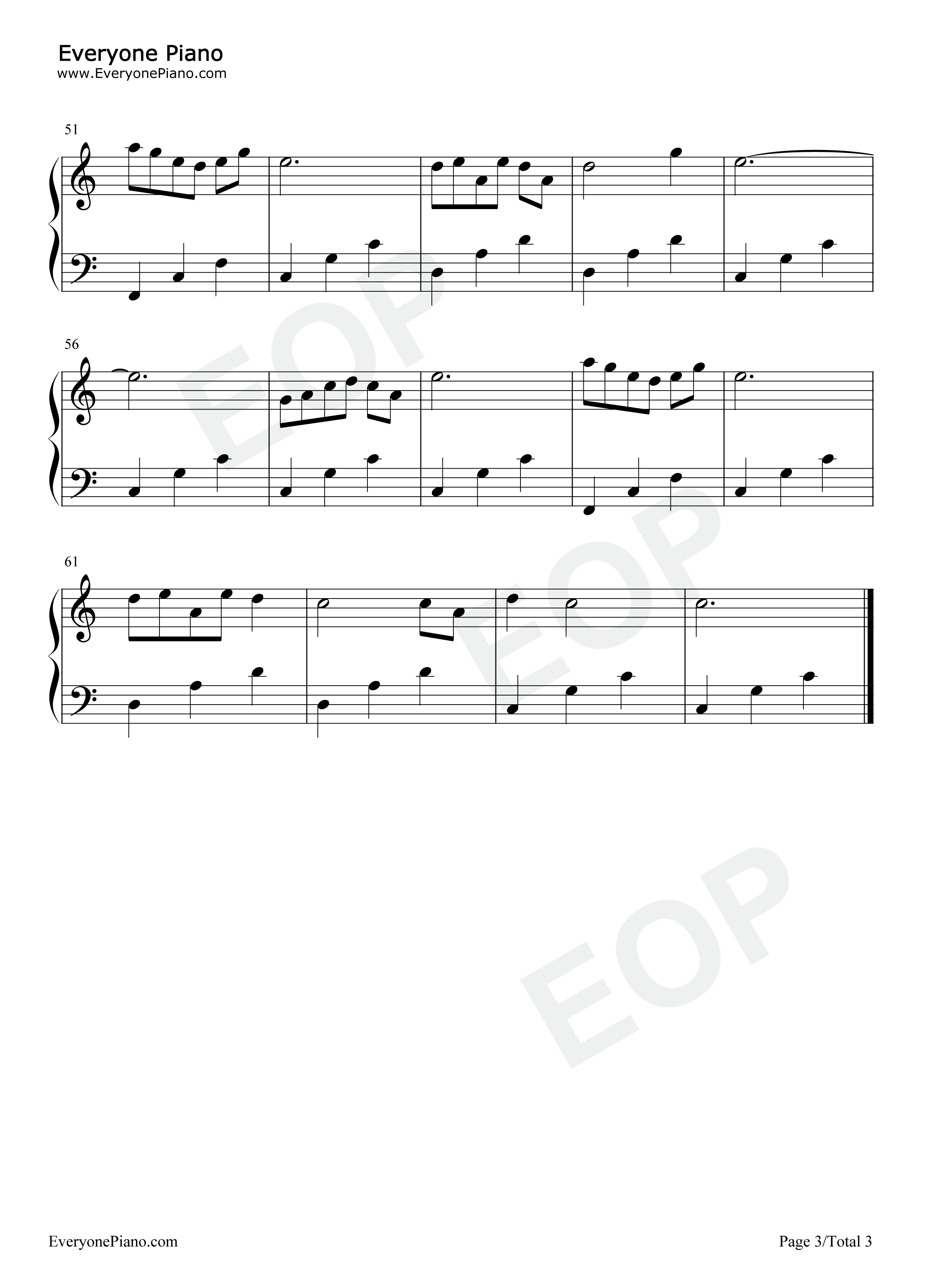 花愿钢琴谱_谭松韵