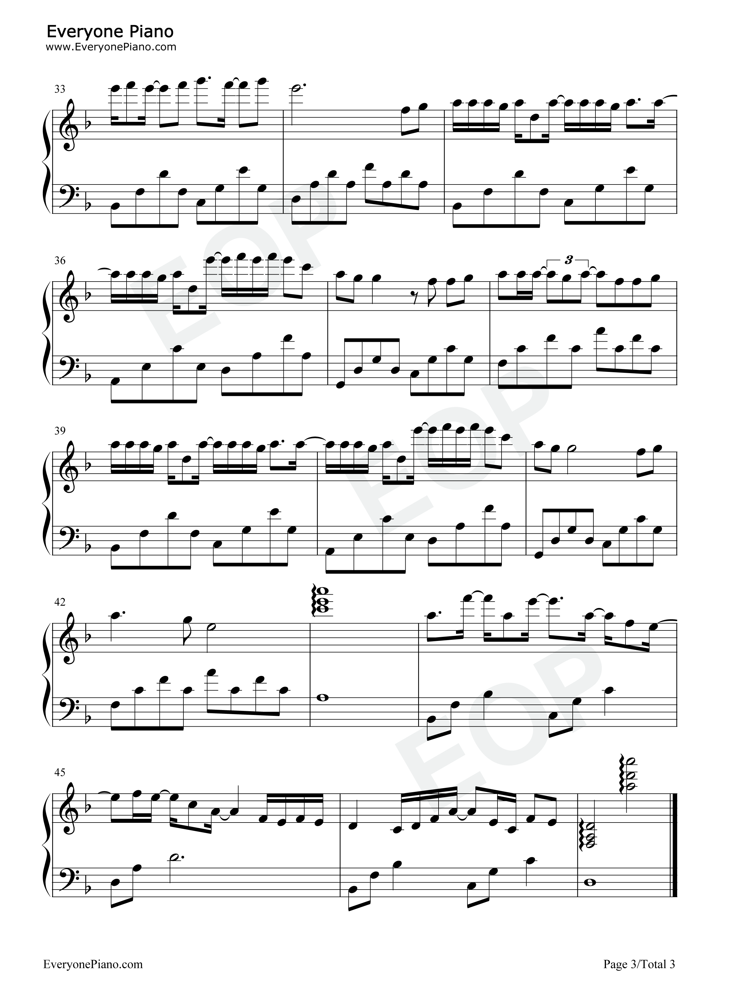 青云之上钢琴谱_国风集_张韶涵