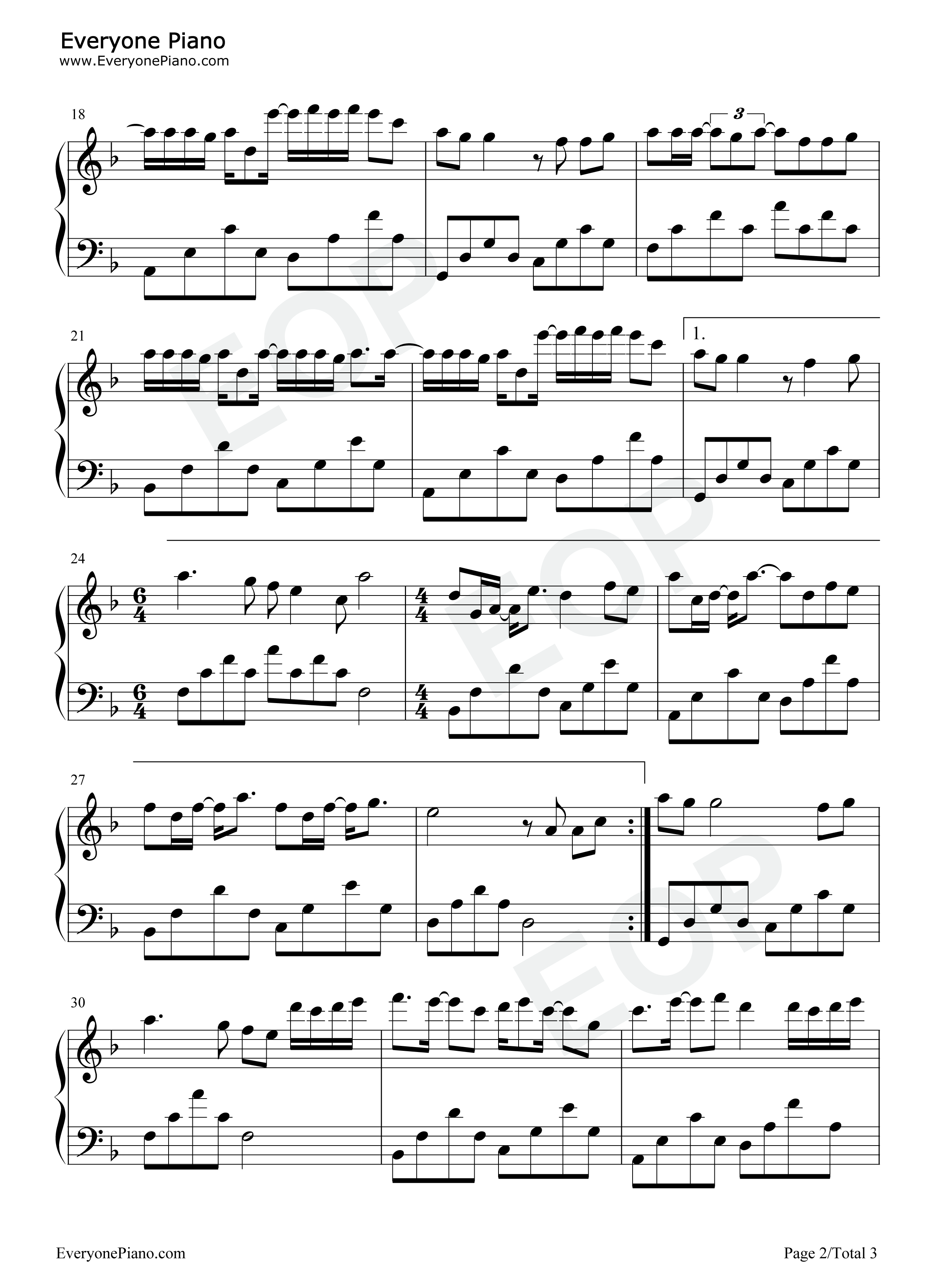 青云之上钢琴谱_国风集_张韶涵