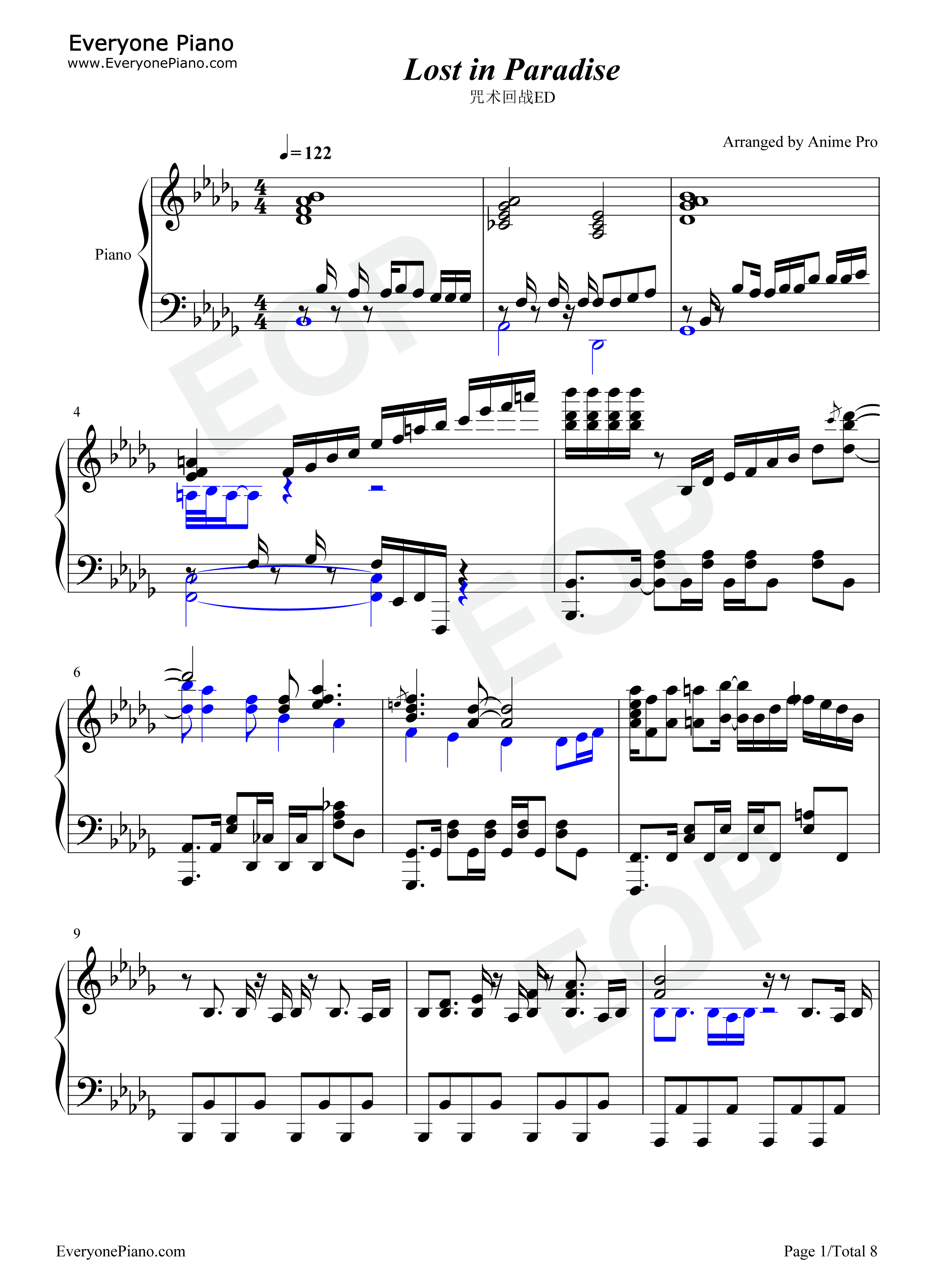 Lost_in_Paradise钢琴谱_ALI_AKLO