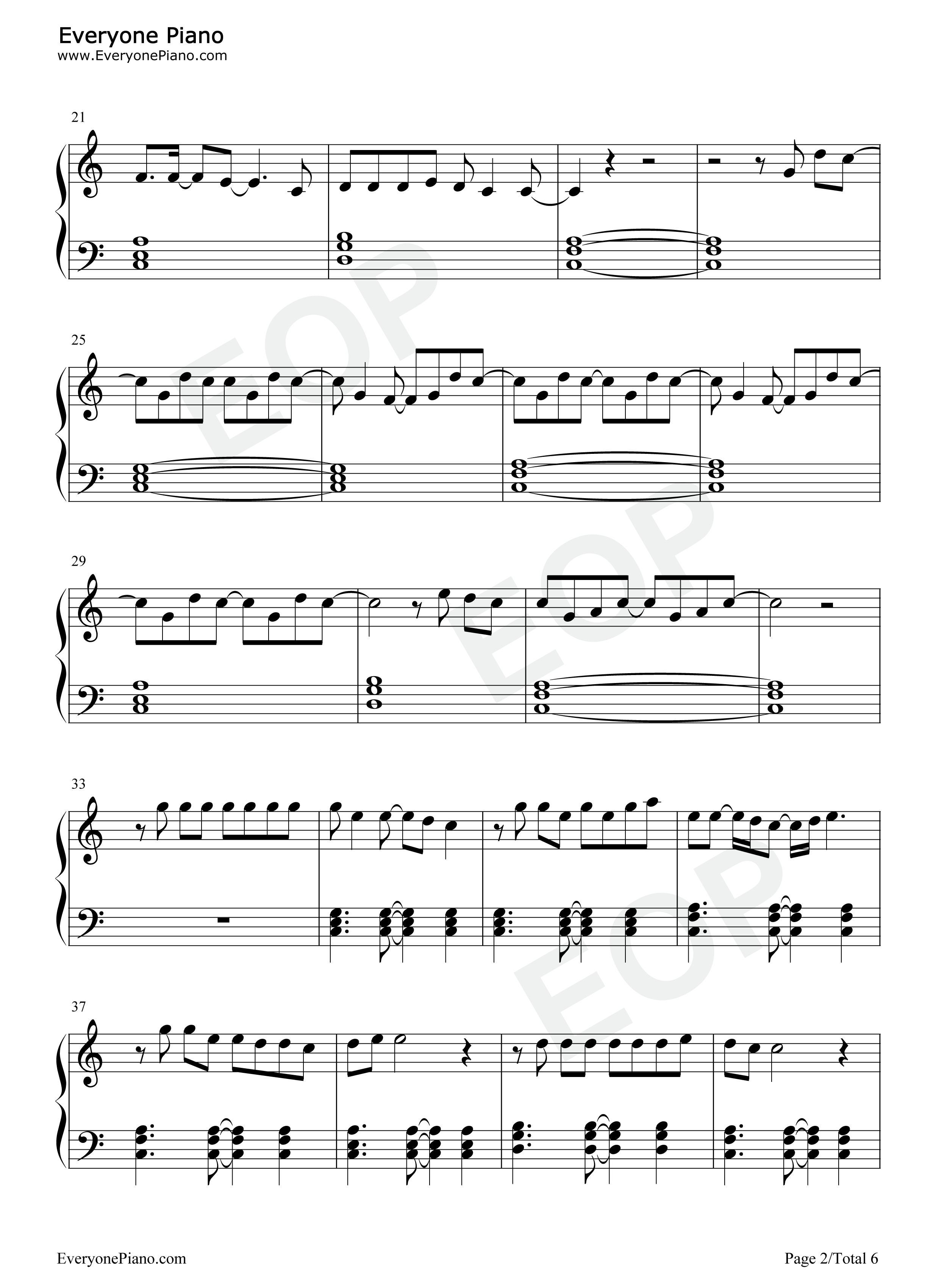 We_Are_the_People钢琴谱_Martin_Garrix_Bono_The_Edge