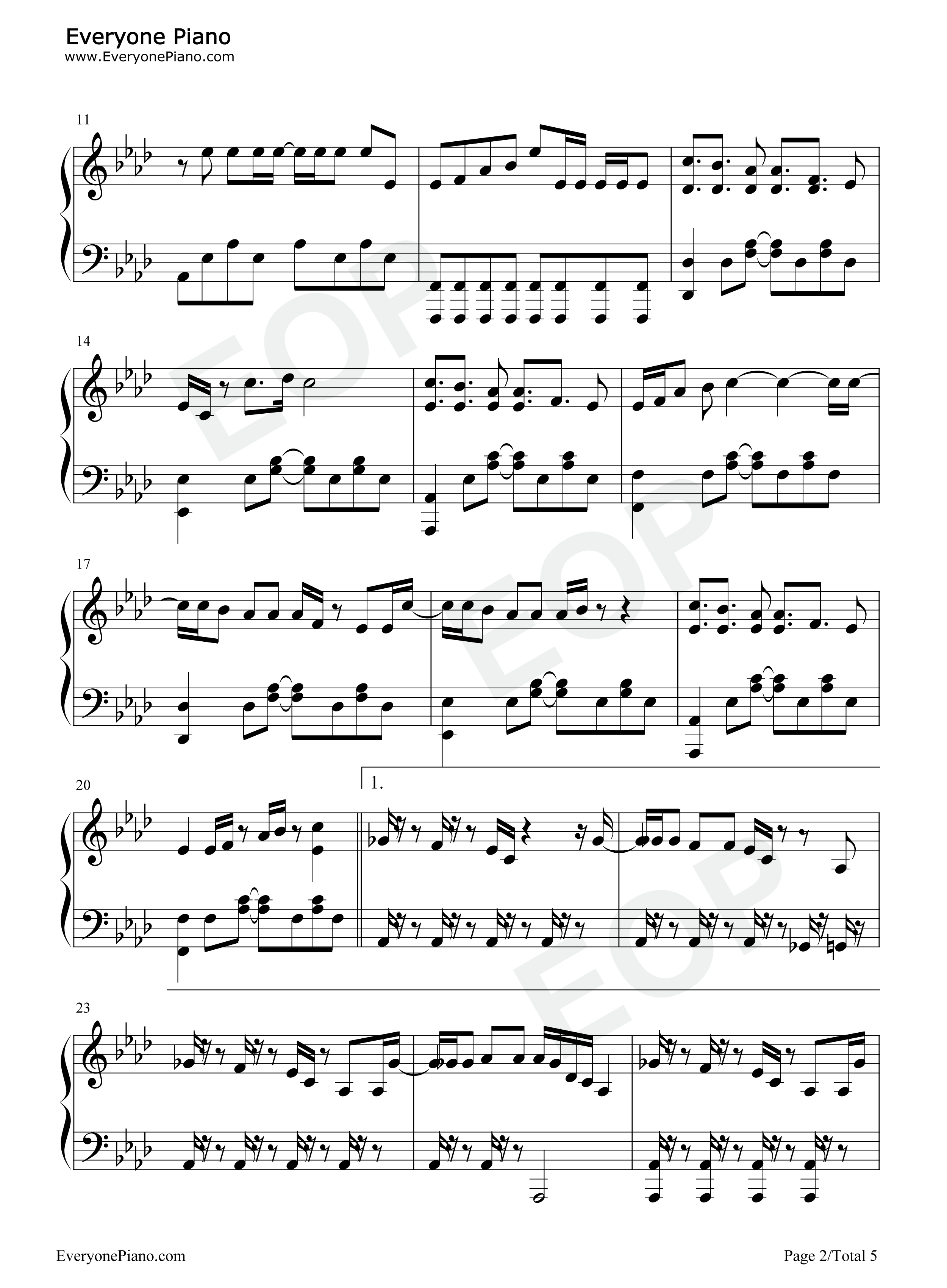 Butter钢琴谱_防弹少年团