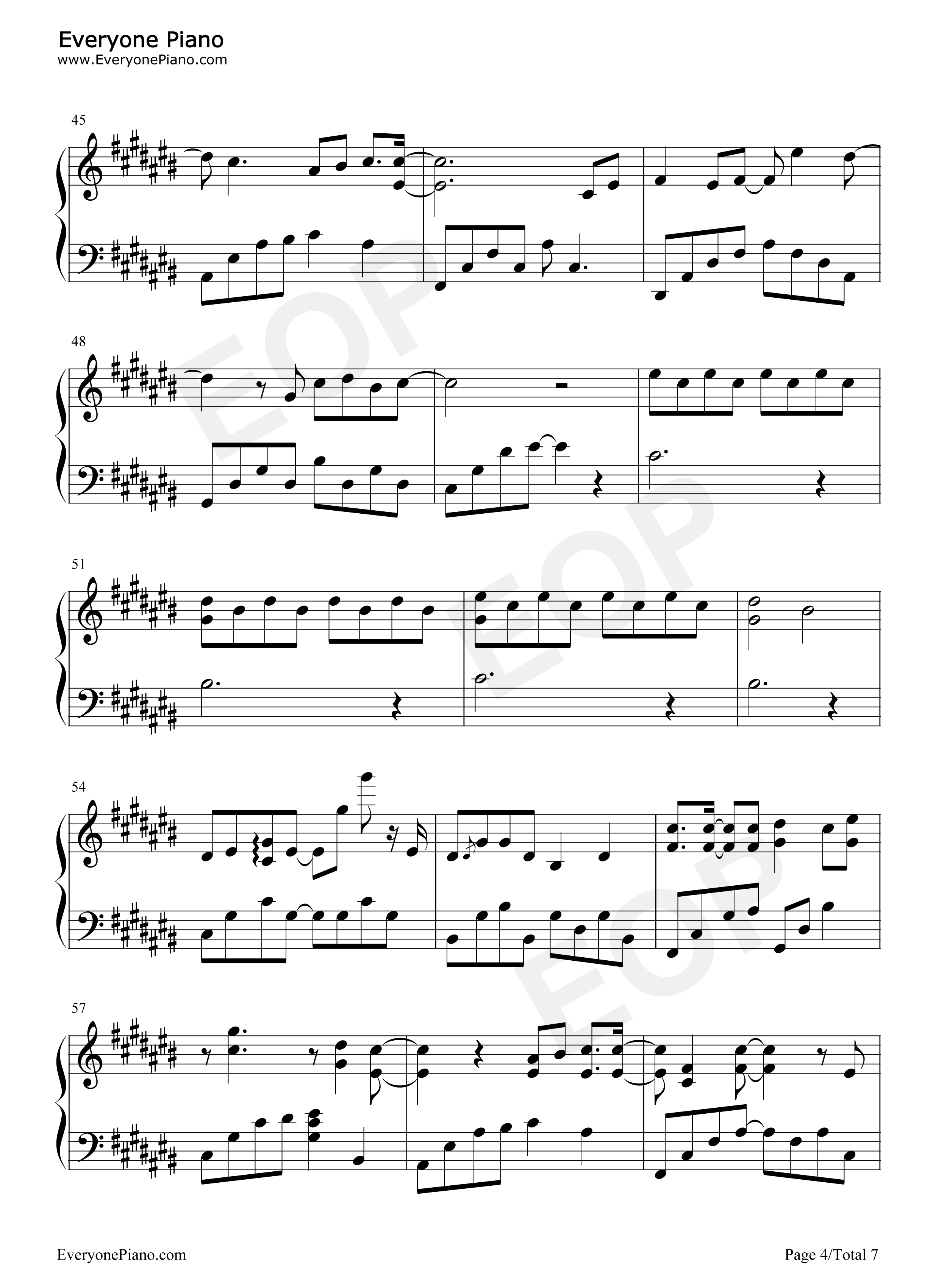 爱情教会我们的事钢琴谱_周兴哲