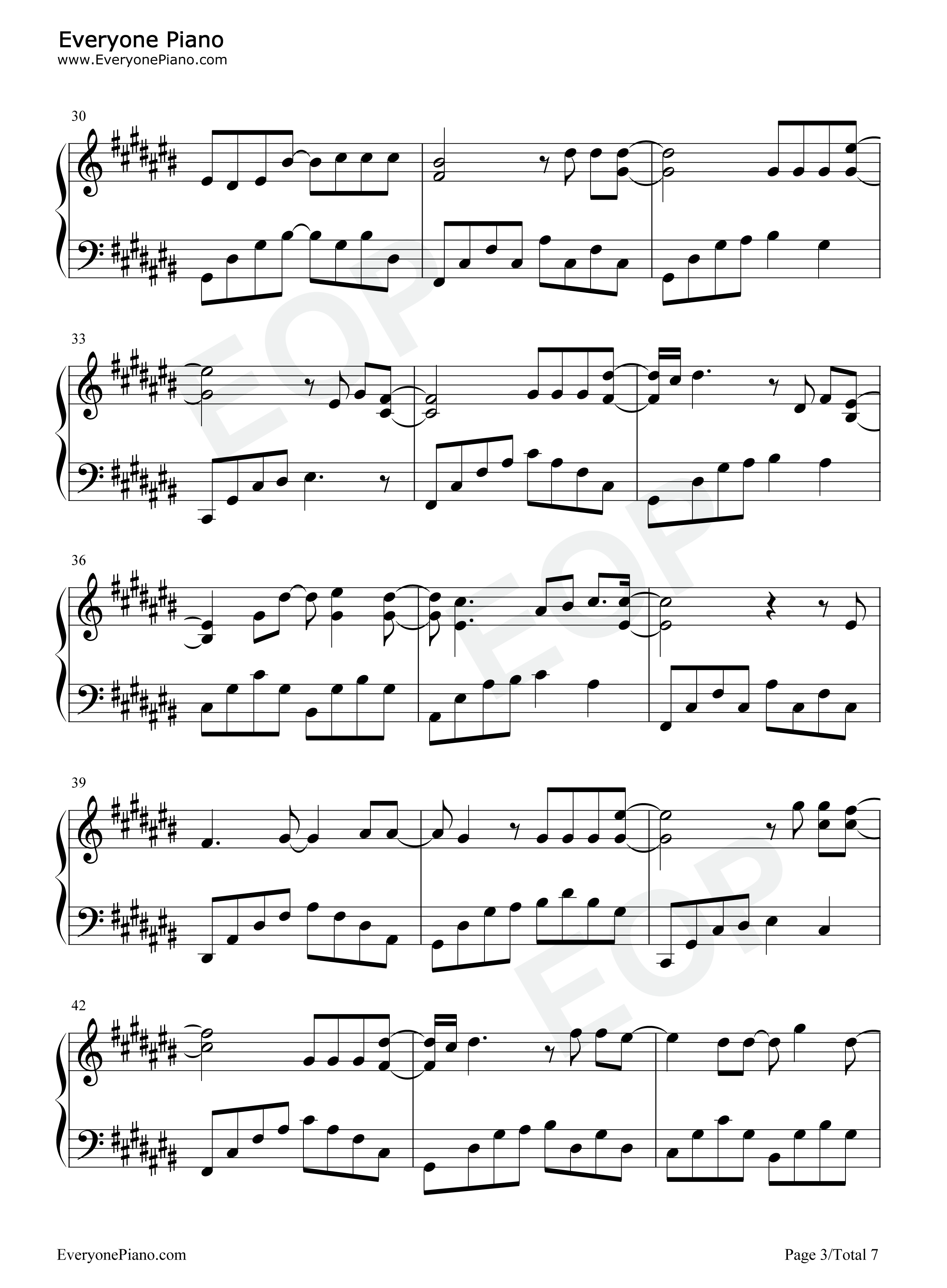 爱情教会我们的事钢琴谱_周兴哲