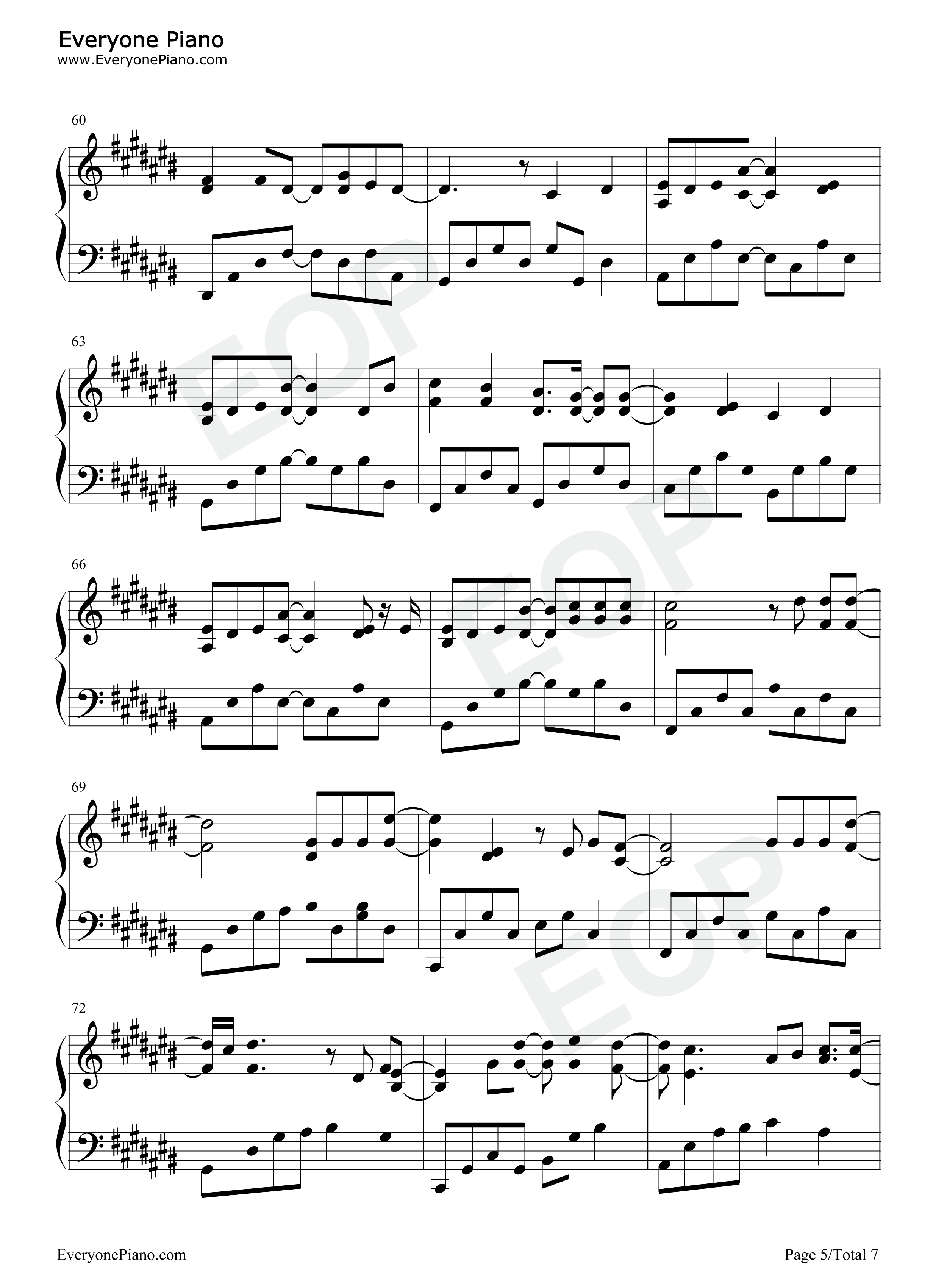 爱情教会我们的事钢琴谱_周兴哲