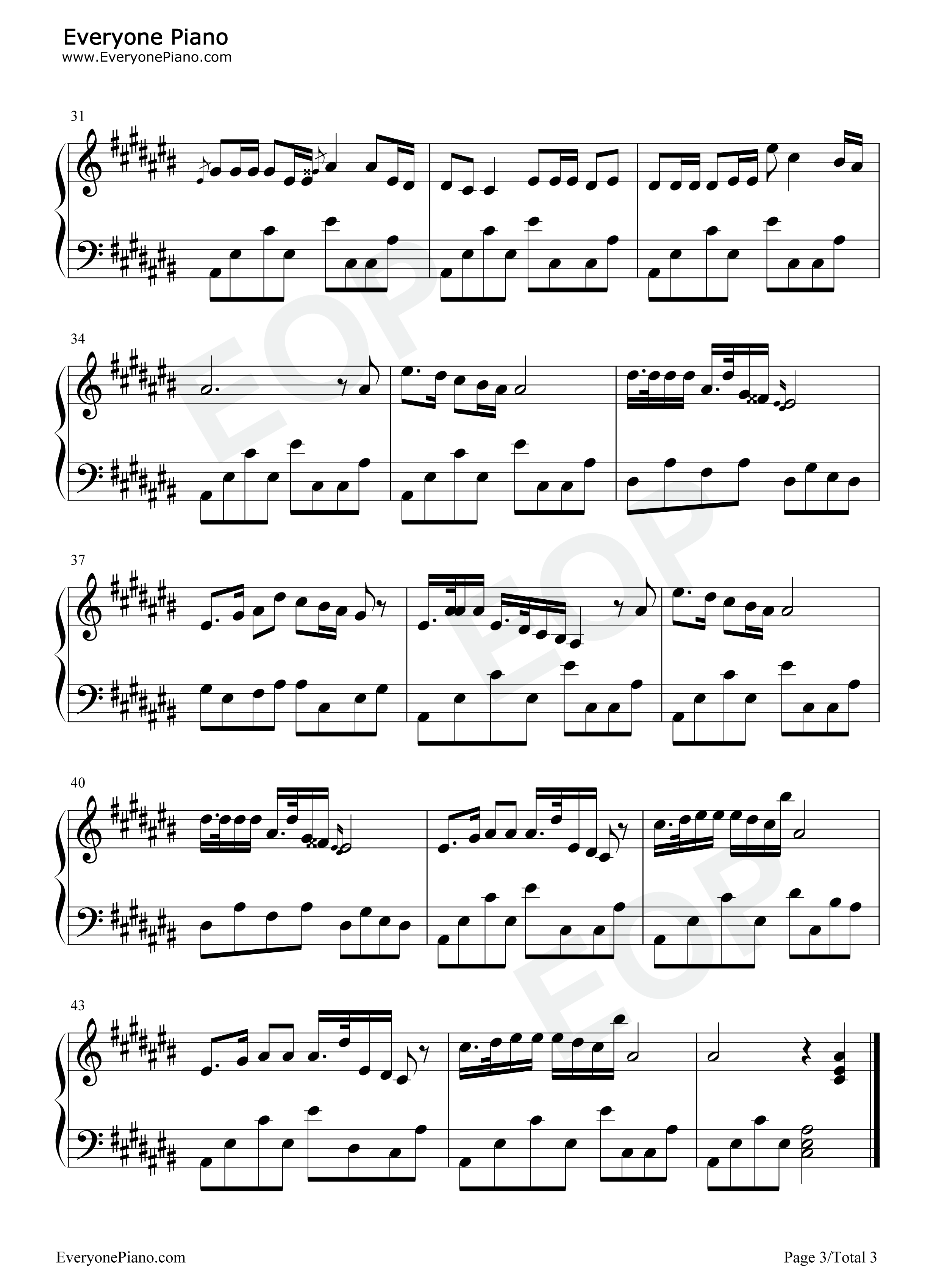 泪蛋蛋掉在酒杯杯里钢琴谱_马美如