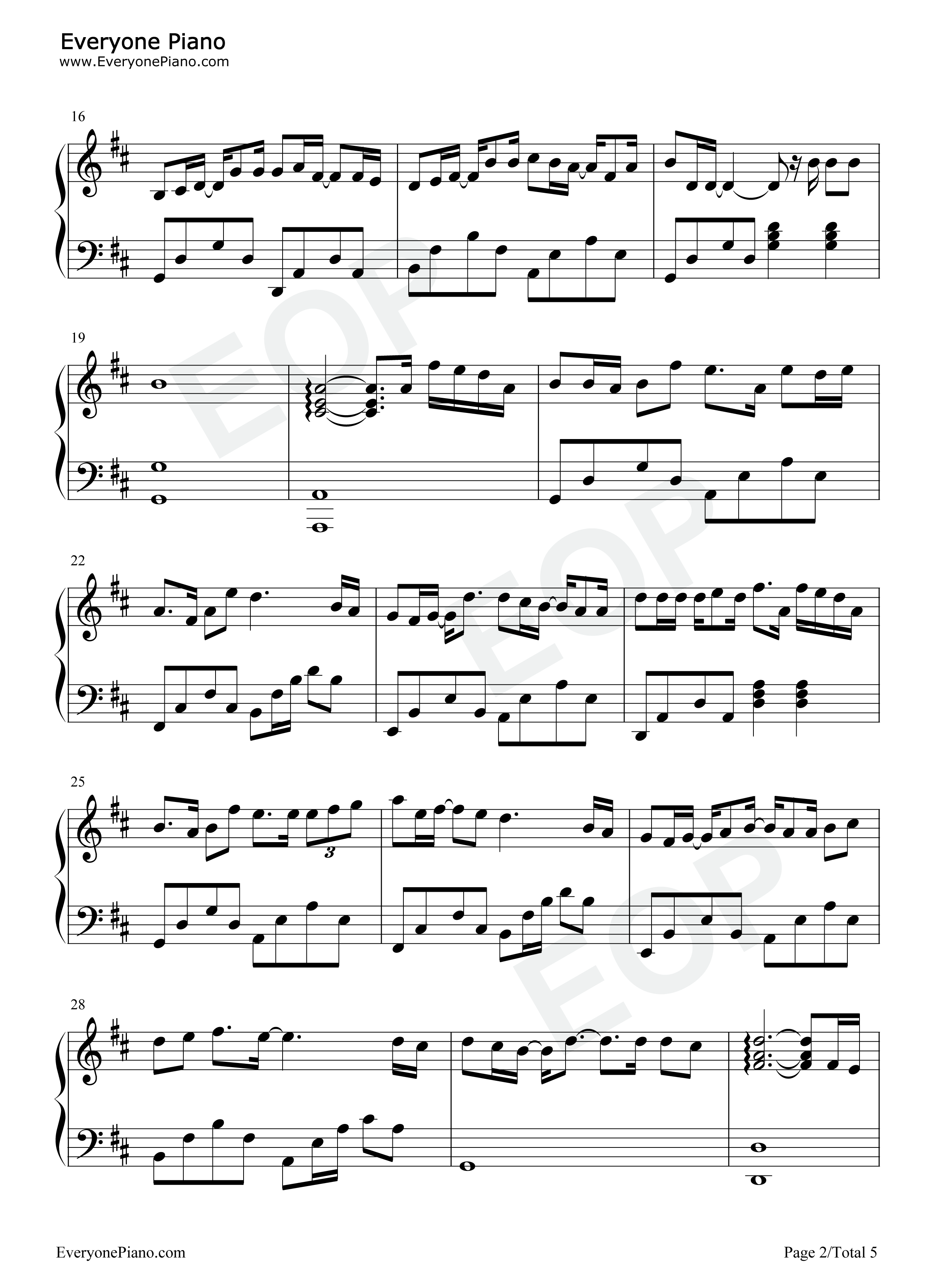 专属情歌钢琴谱_刘辰希