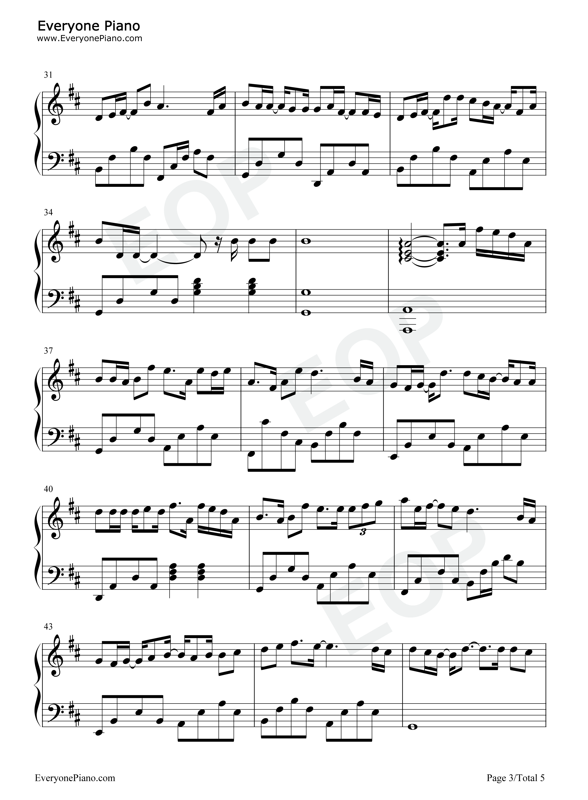 专属情歌钢琴谱_刘辰希