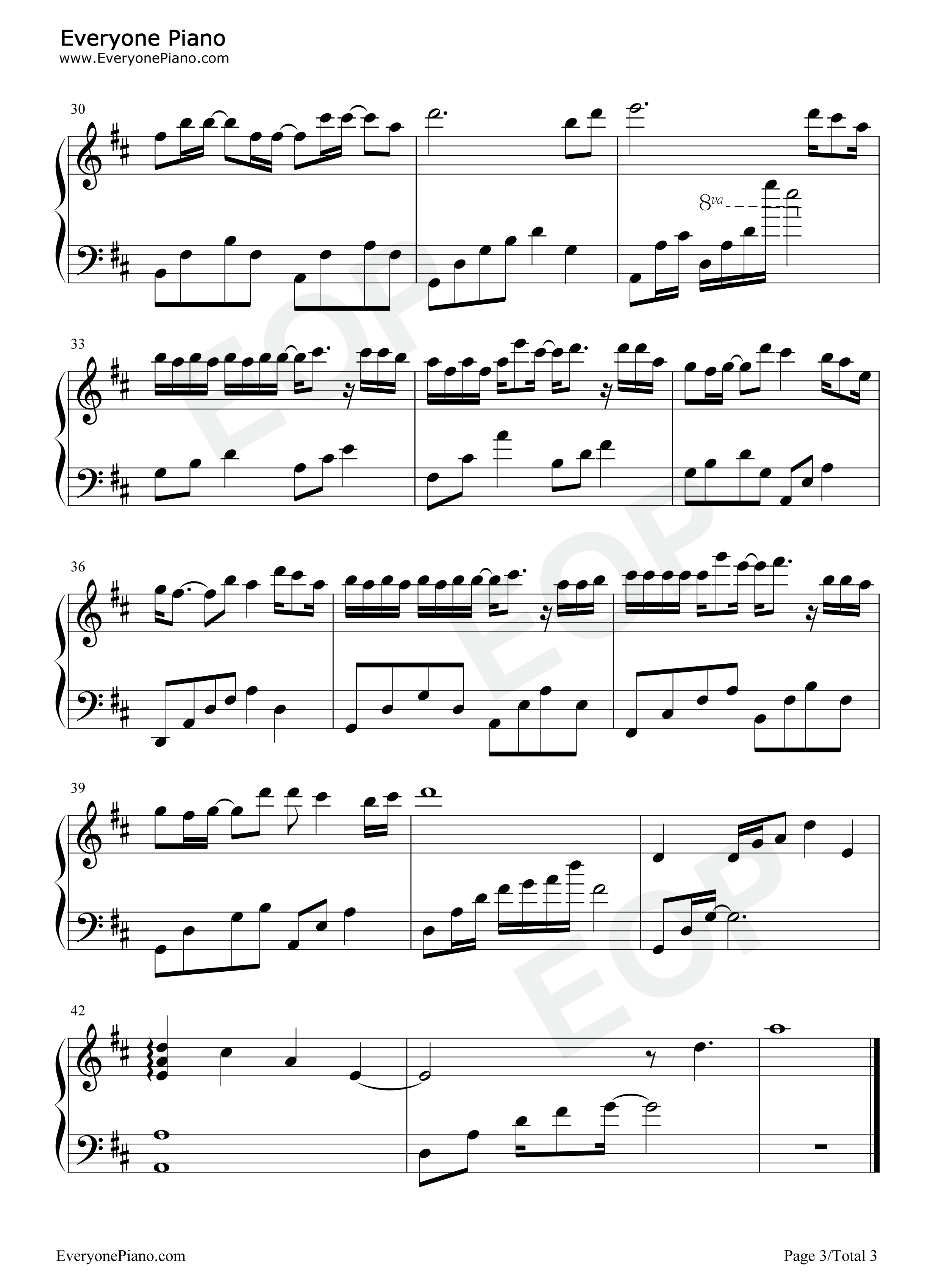 不舍钢琴谱_颜人中