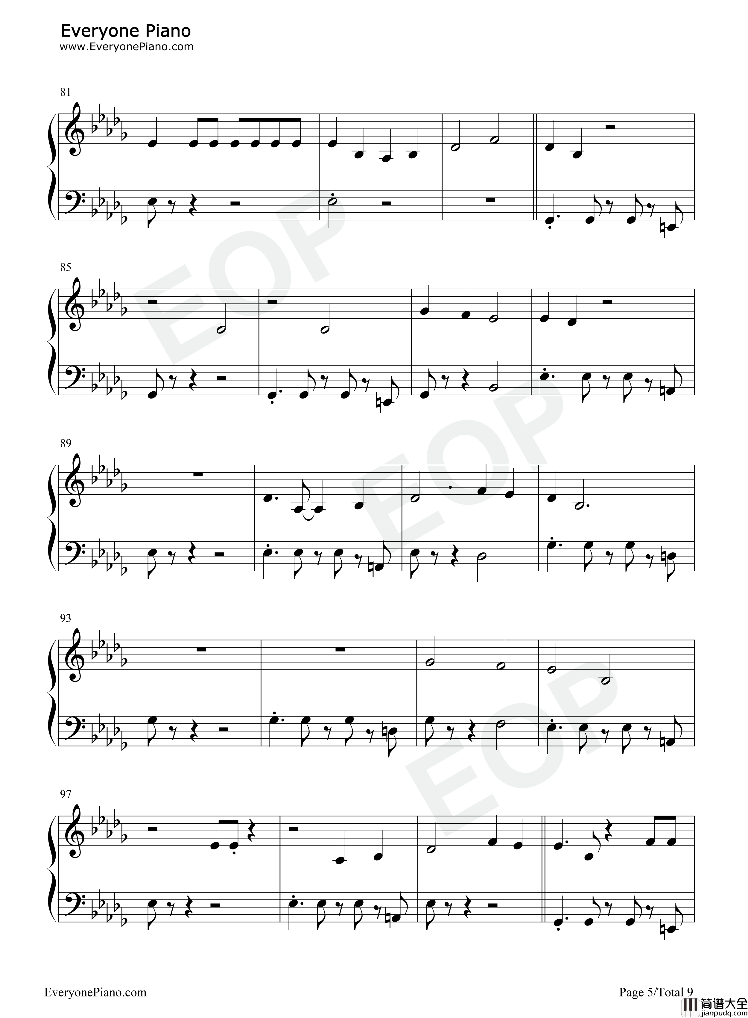 Pretty_Please钢琴谱_Dua_Lipa