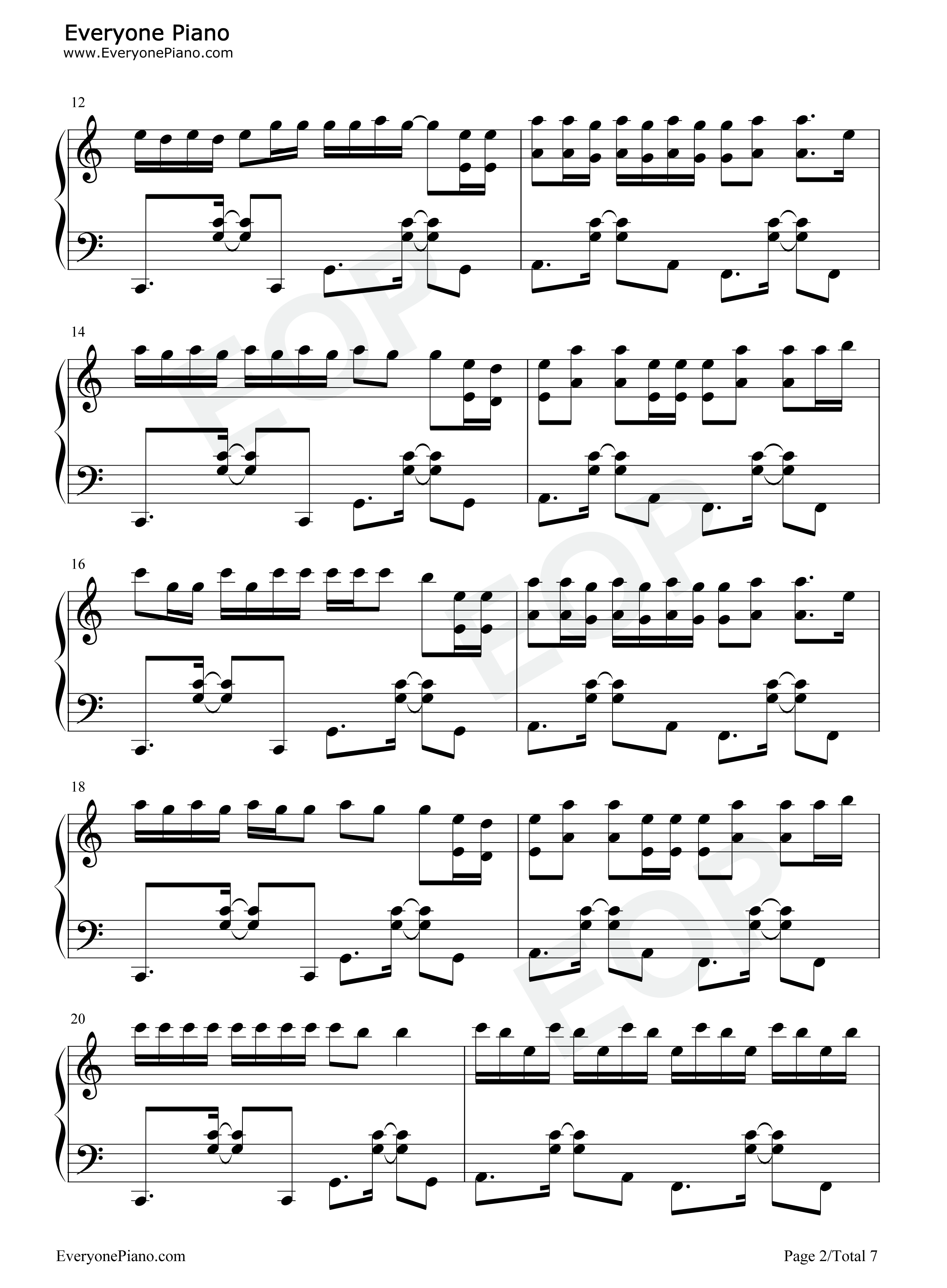 野摩托钢琴谱_郭镐鸣