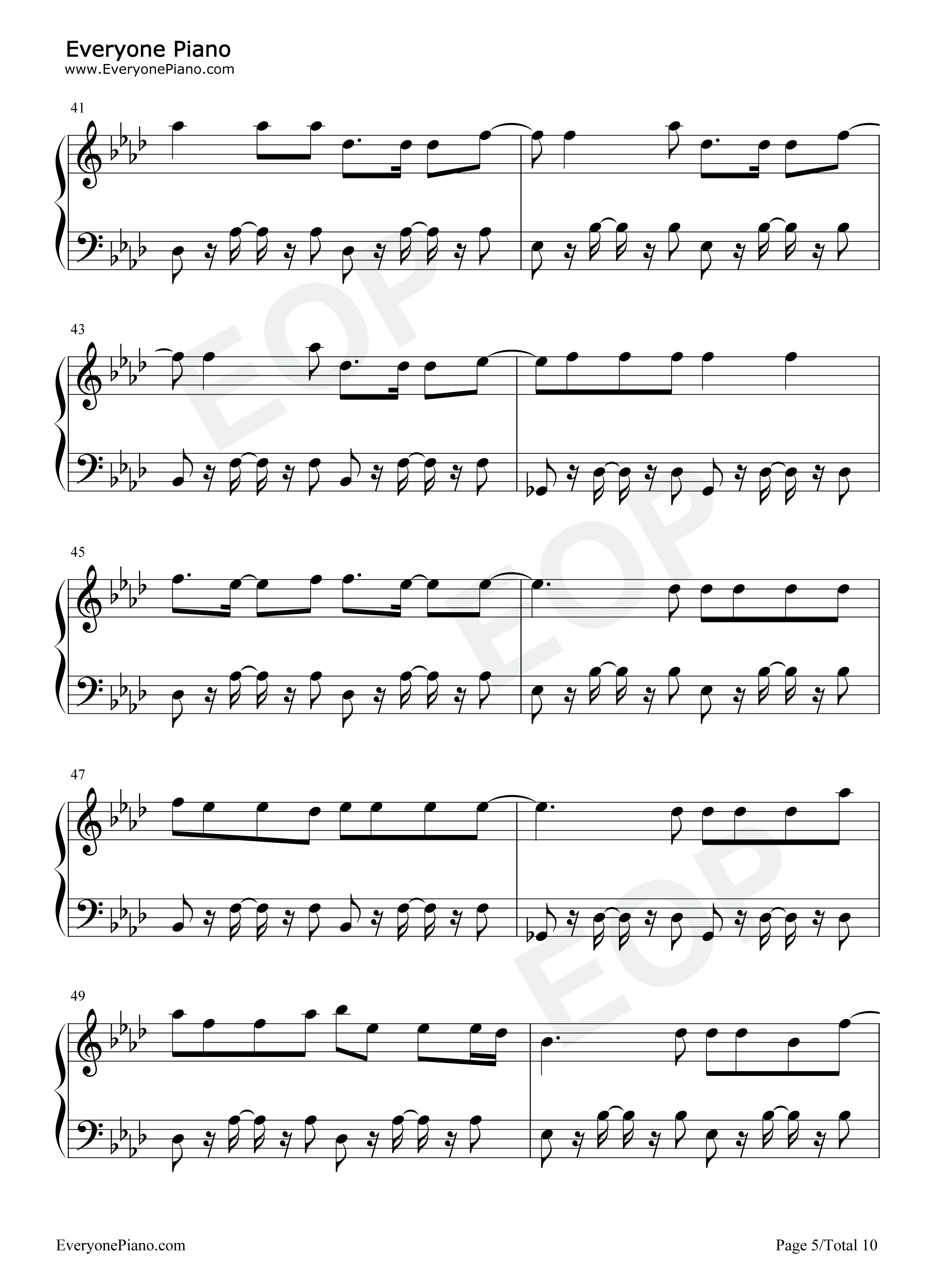 Heartbreak_Anthem钢琴谱_Galantis_David_Guetta_Little_Mix