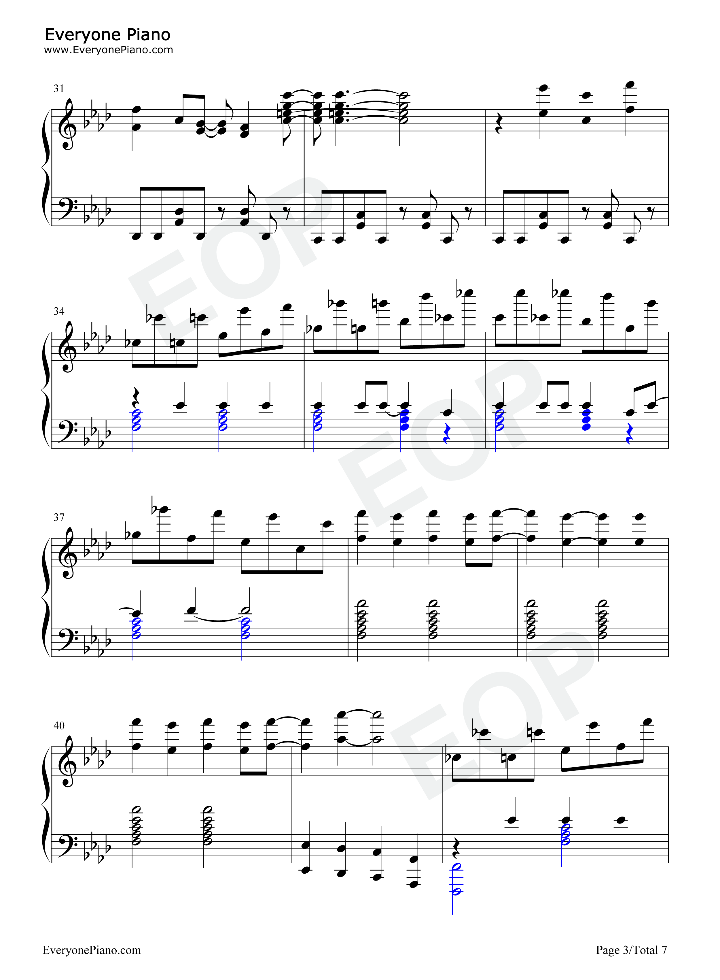 Grandeur钢琴谱_Snow_Man