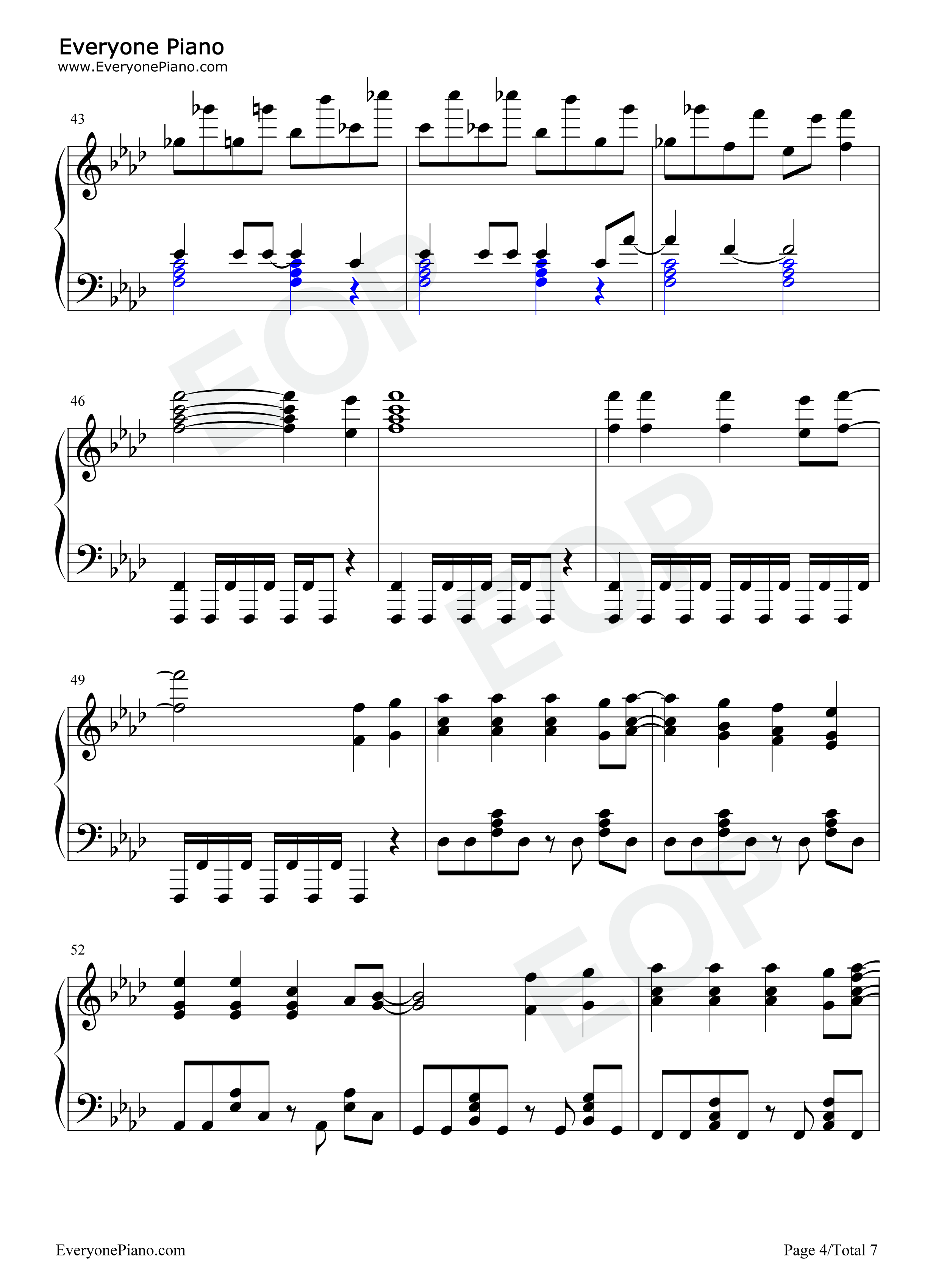 Grandeur钢琴谱_Snow_Man