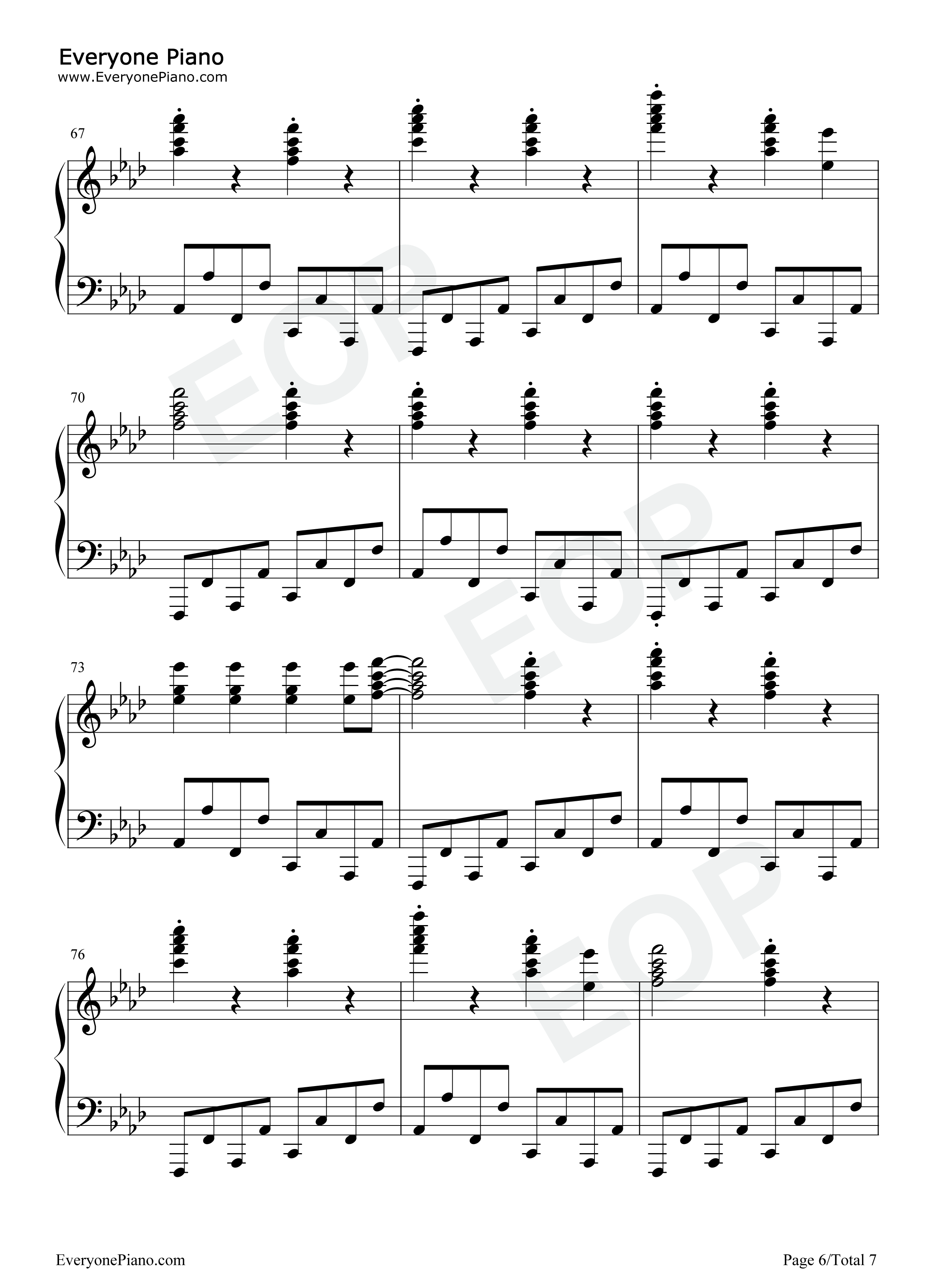 Grandeur钢琴谱_Snow_Man