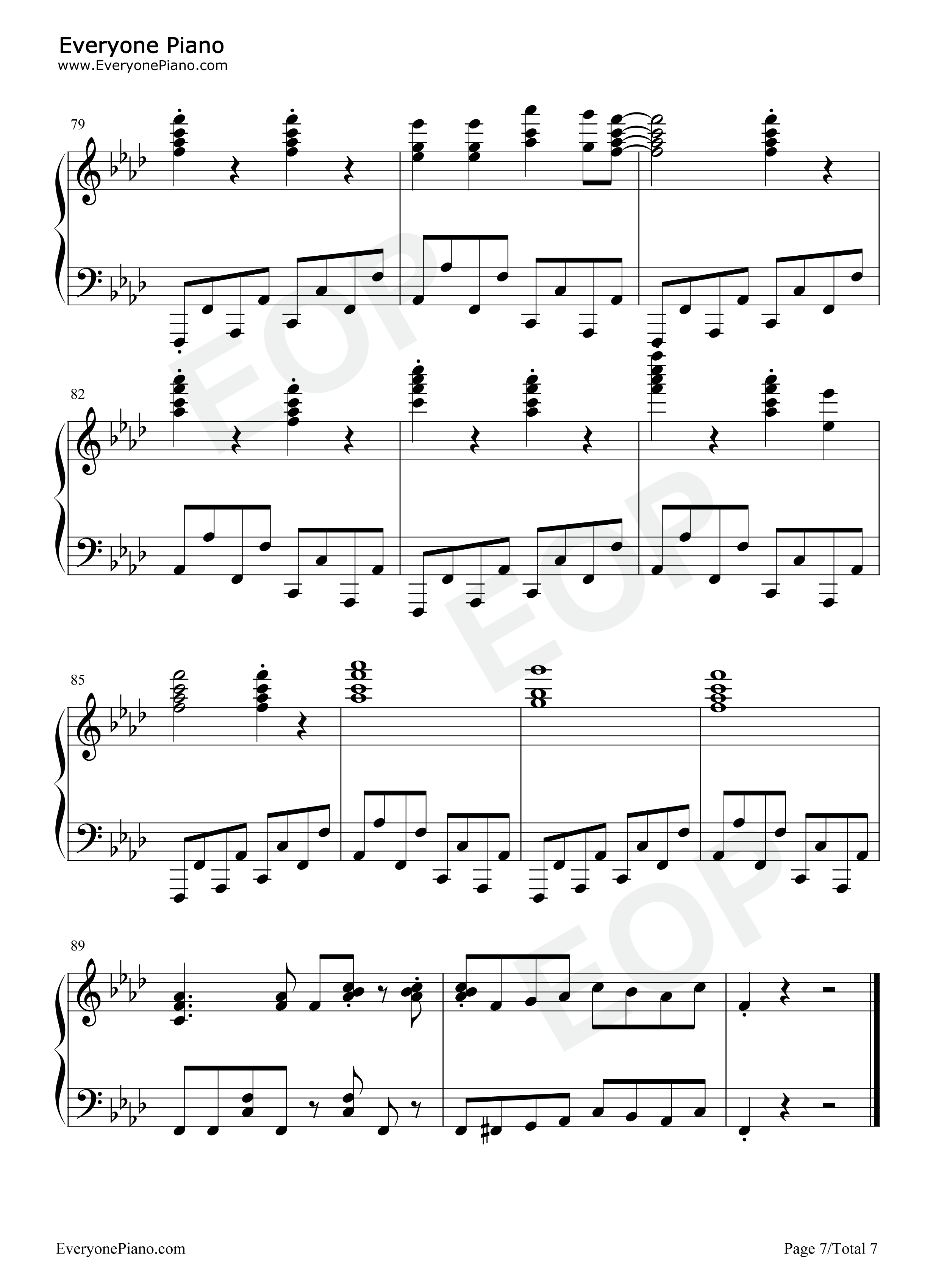 Grandeur钢琴谱_Snow_Man