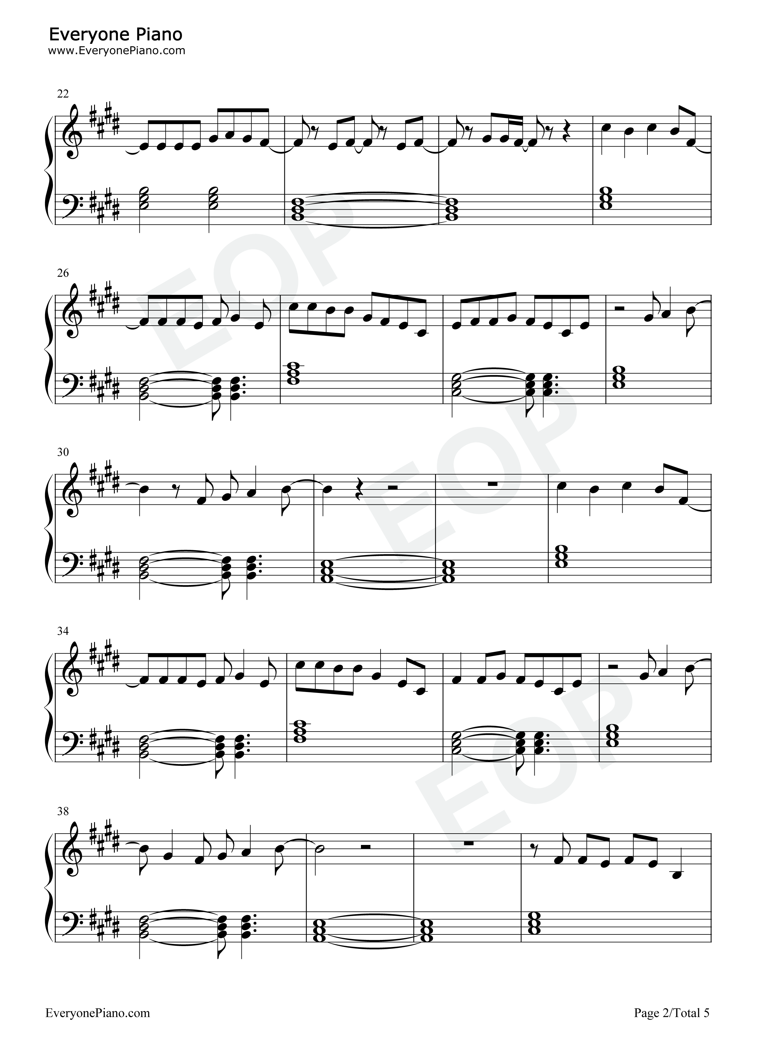 Gone_Are_the_Days钢琴谱_Kygo_James_Gillespie