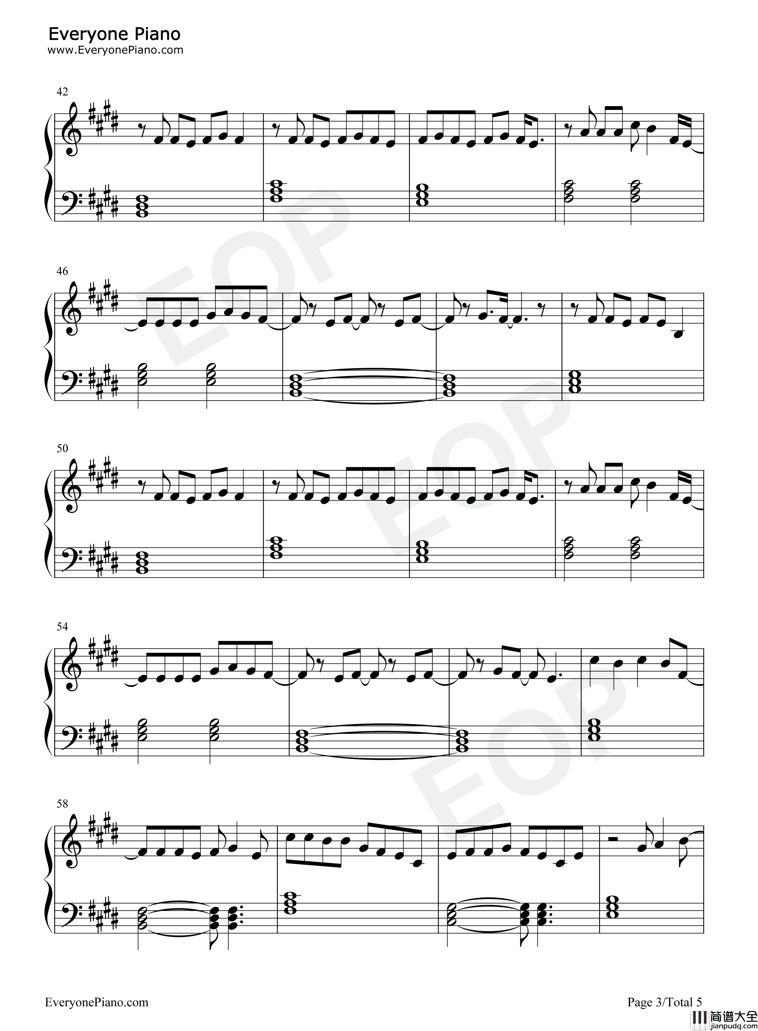 Gone_Are_the_Days钢琴谱_Kygo_James_Gillespie