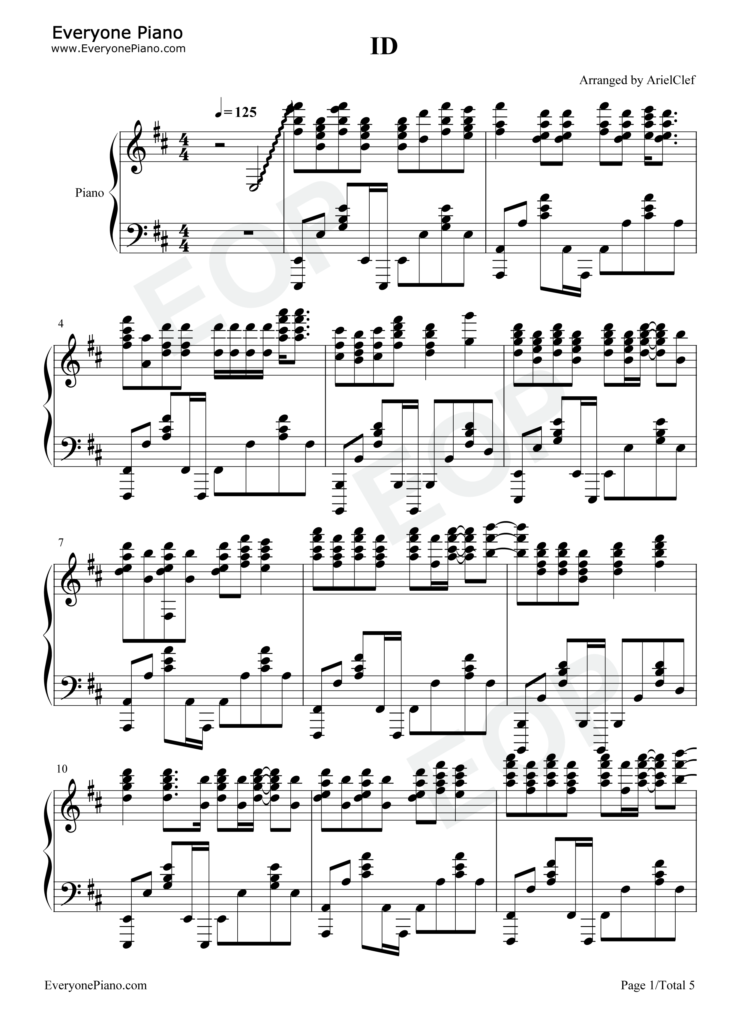 ID钢琴谱_Cider_Girl