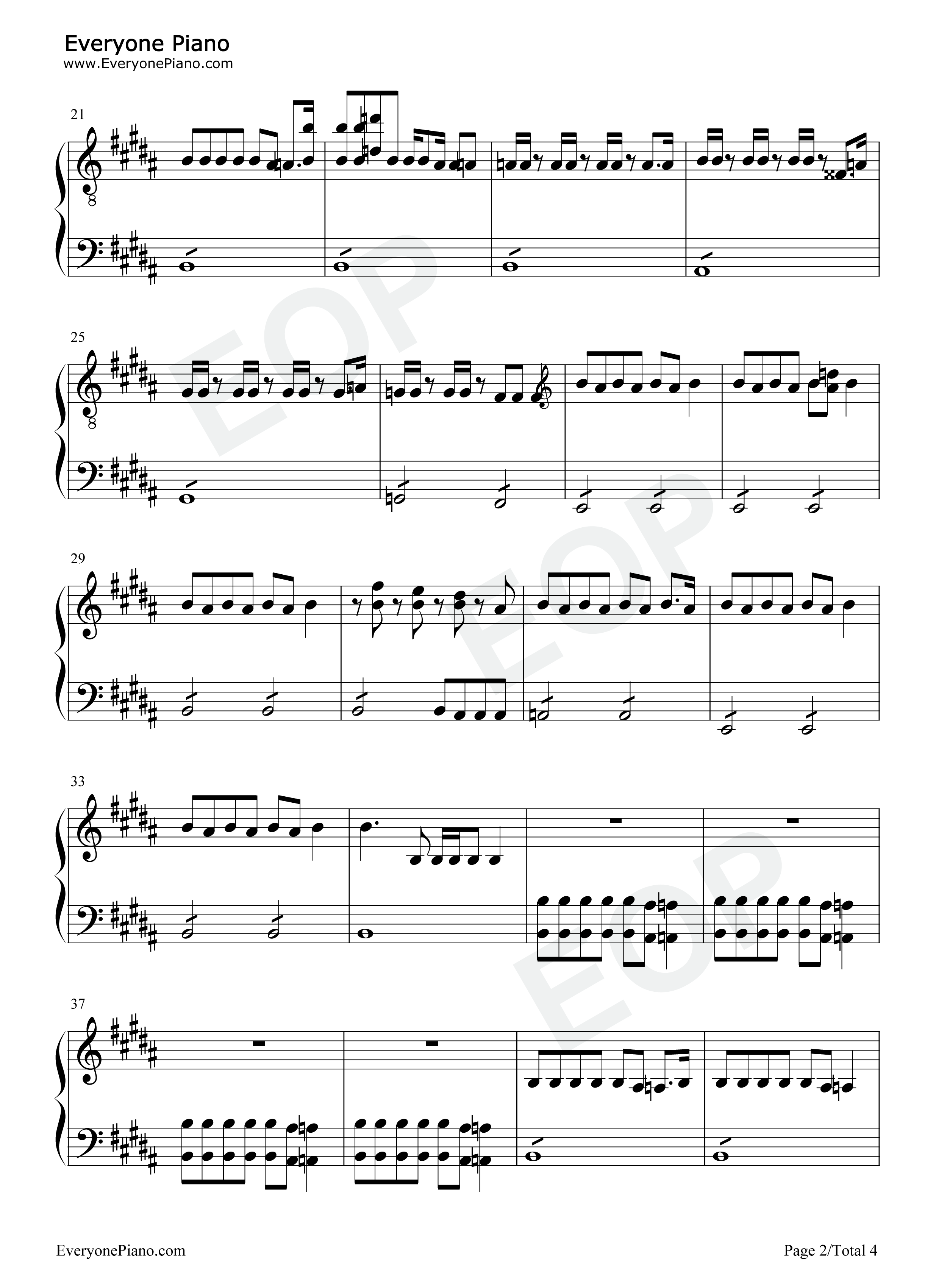 Brutal钢琴谱_Olivia_Rodrigo