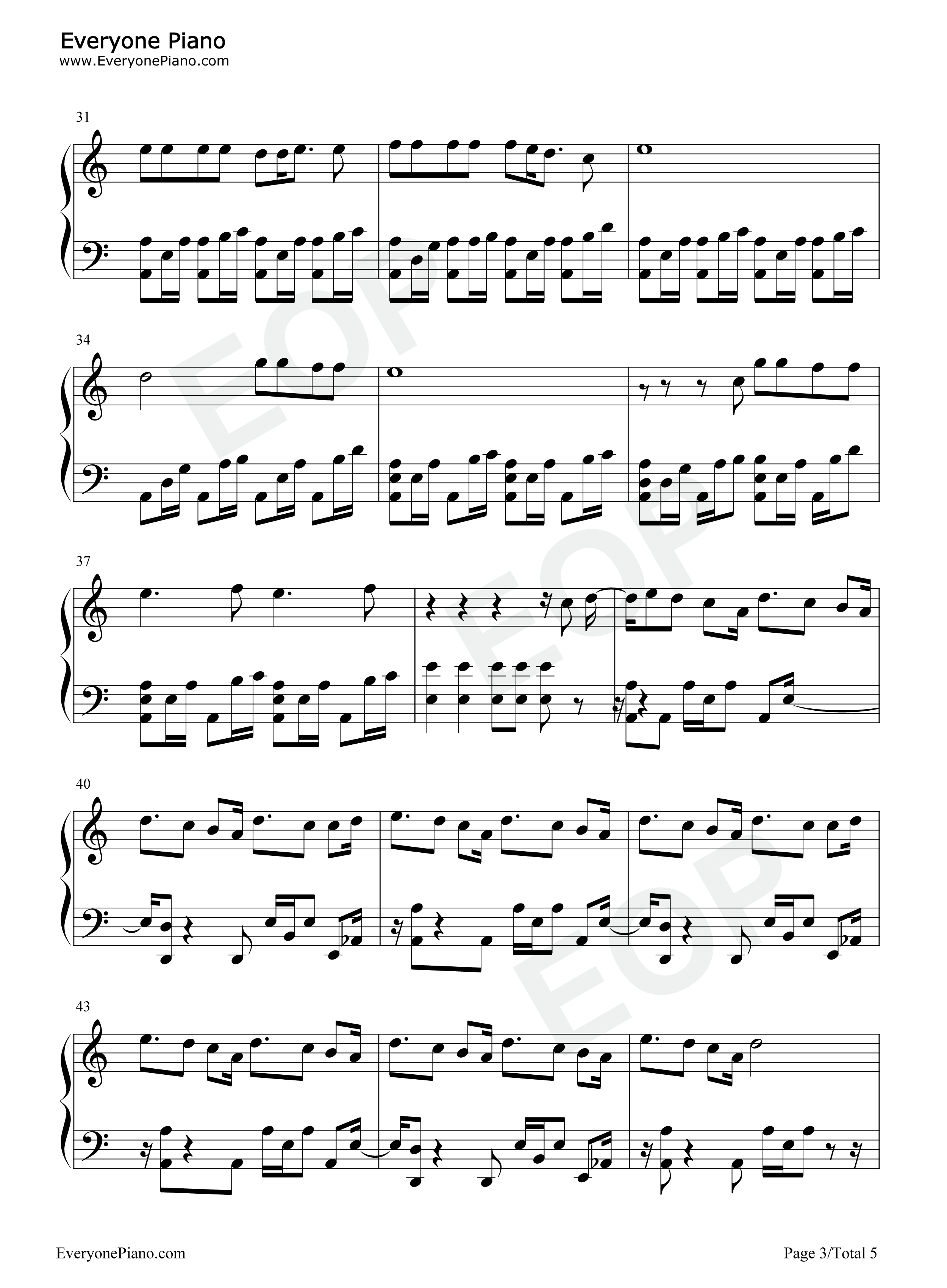 100_Ways钢琴谱_王嘉尔