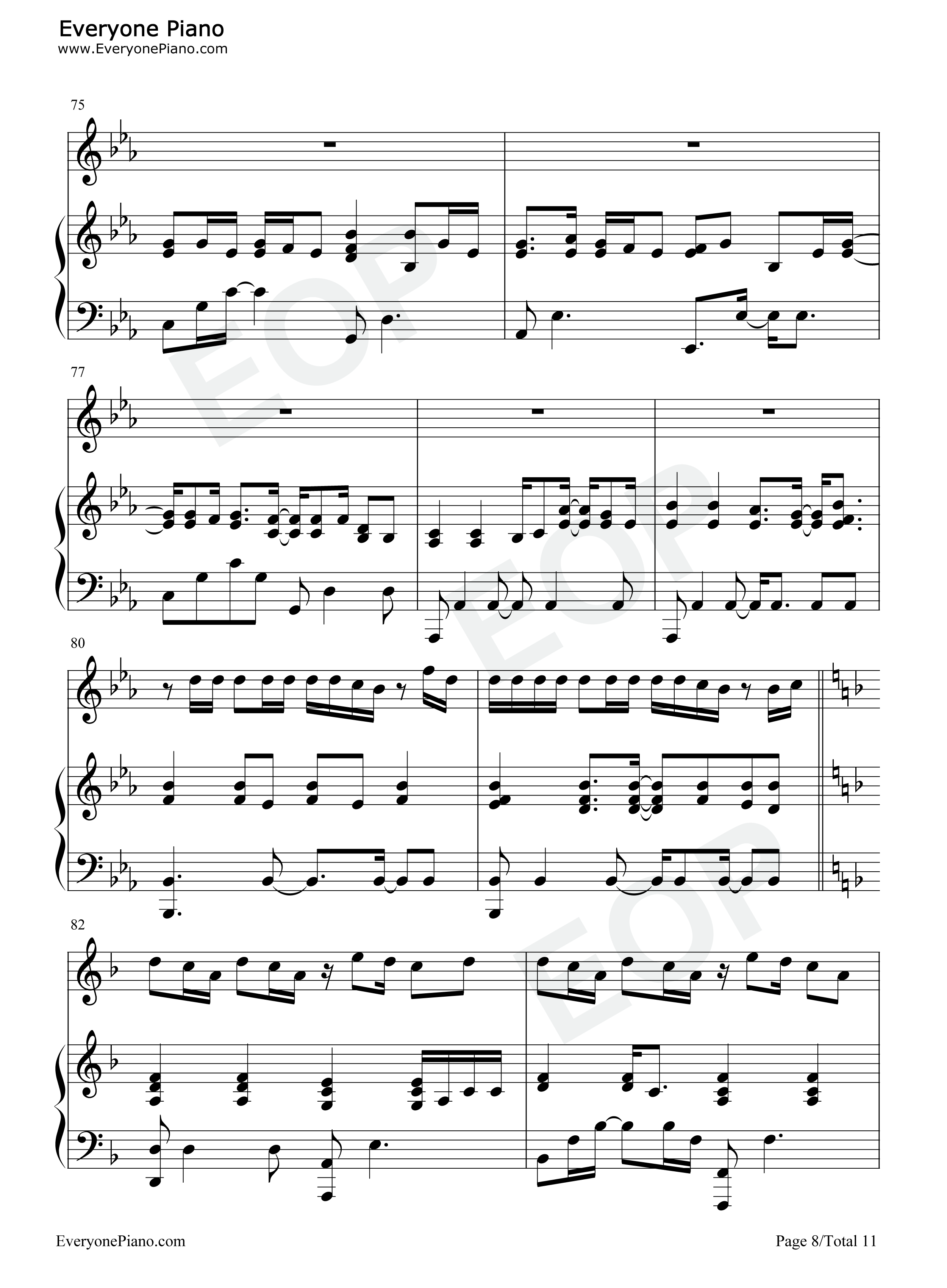 我不知道钢琴谱_梁博