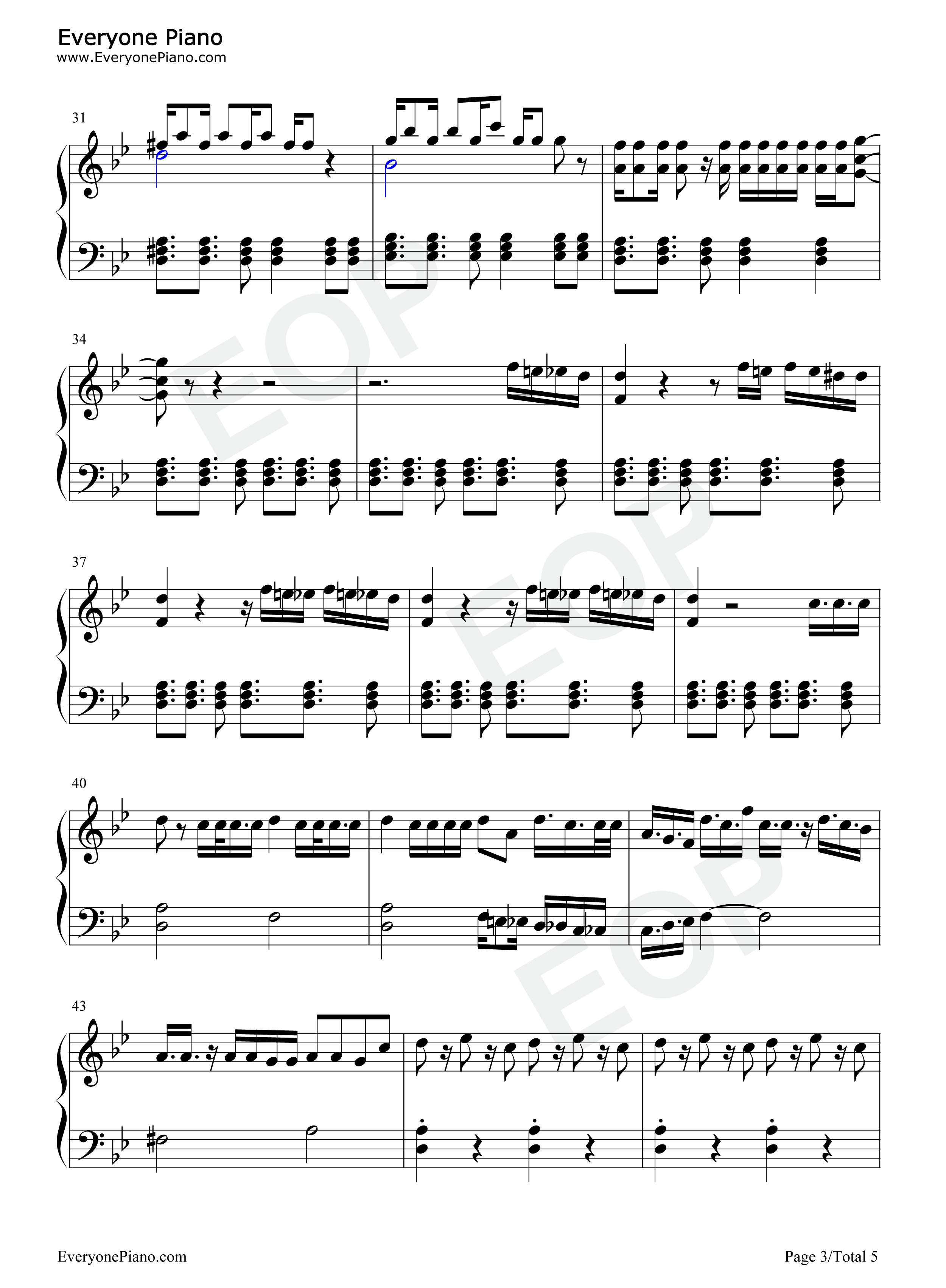 Dont_Call_Me钢琴谱_SHINee