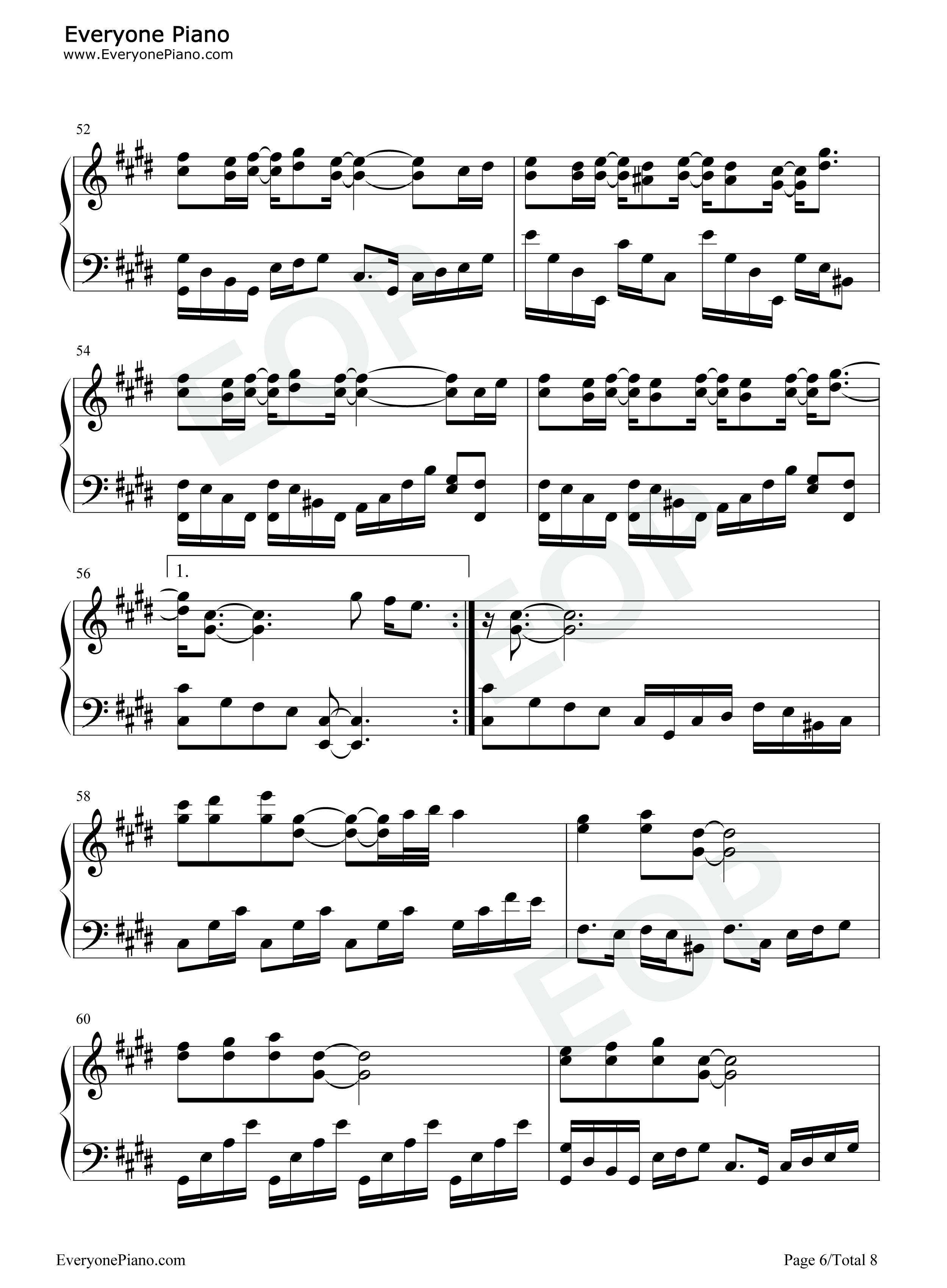 止战之殇钢琴谱_周杰伦