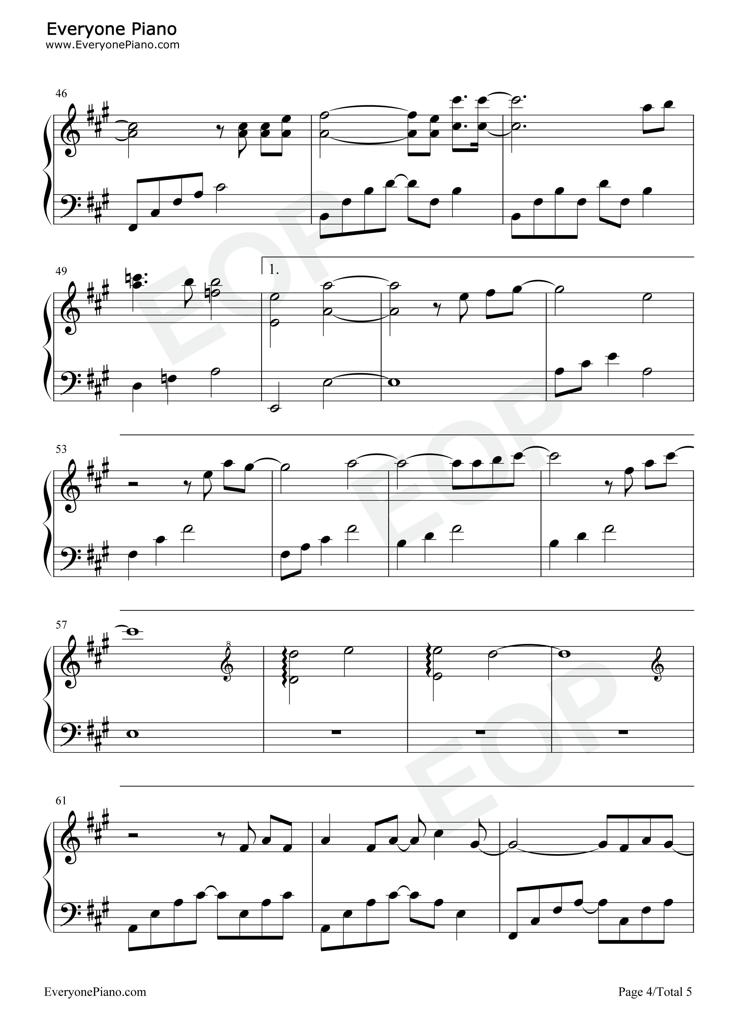 分身钢琴谱_单依纯