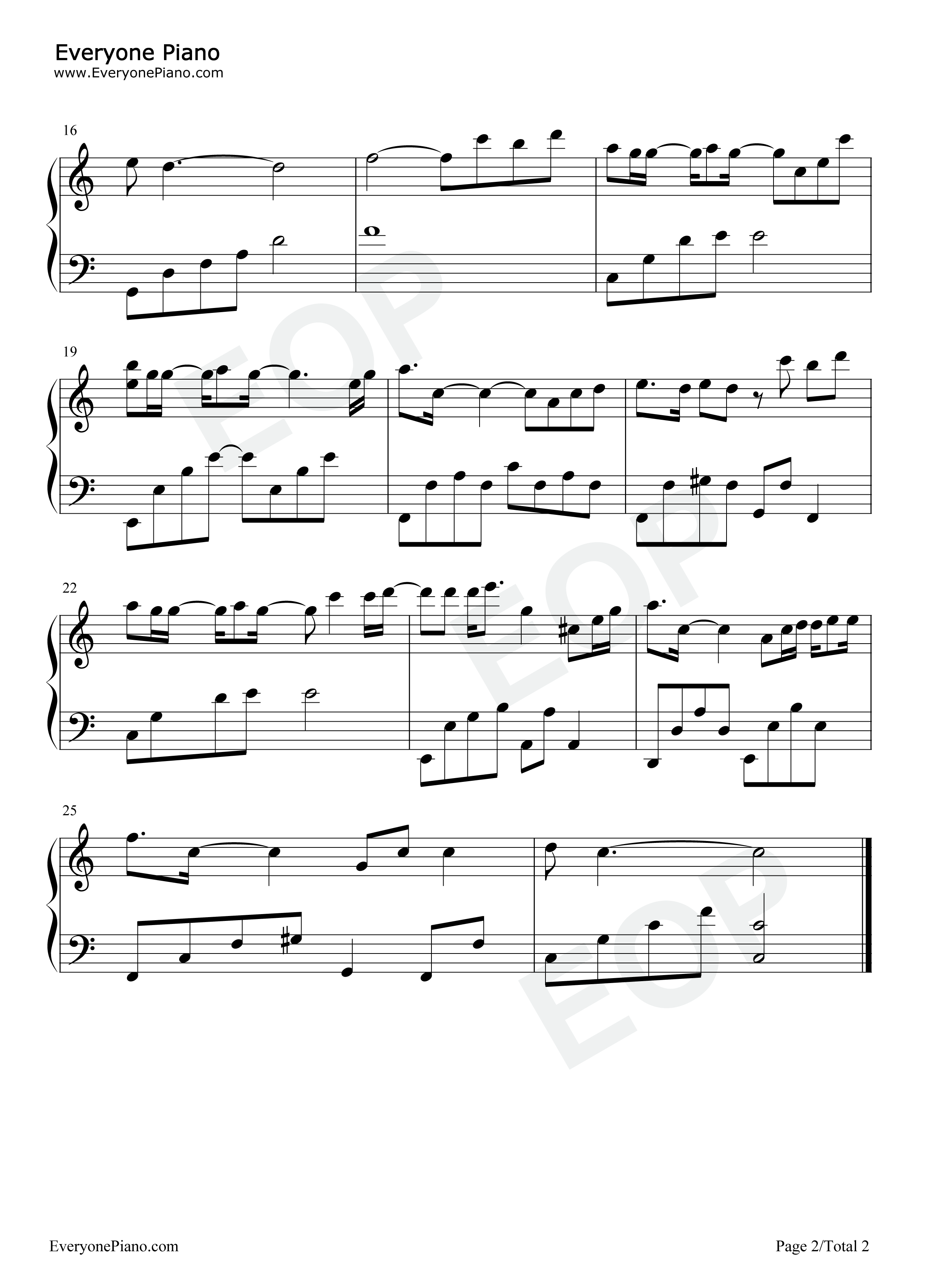 心不由己钢琴谱_郁可唯