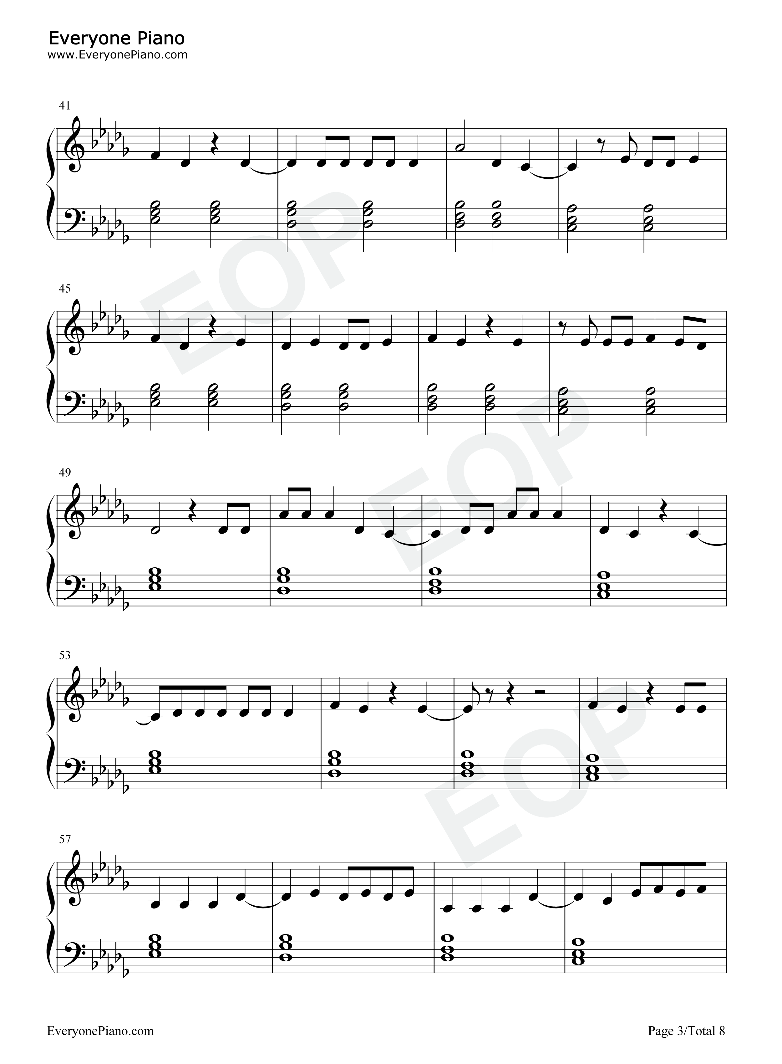 Yonaguni钢琴谱_Bad_Bunny