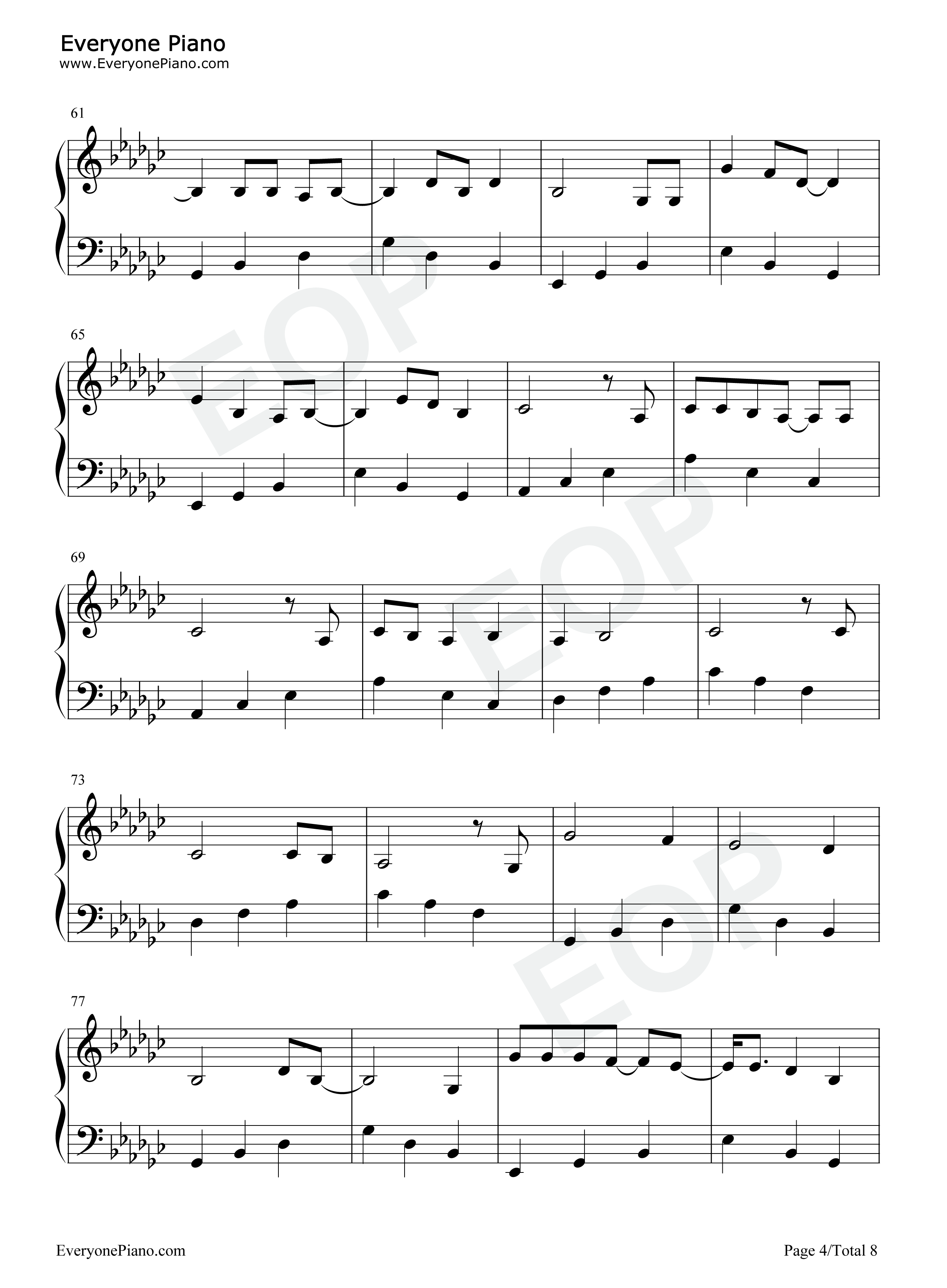 Happier钢琴谱_Olivia_Rodrigo