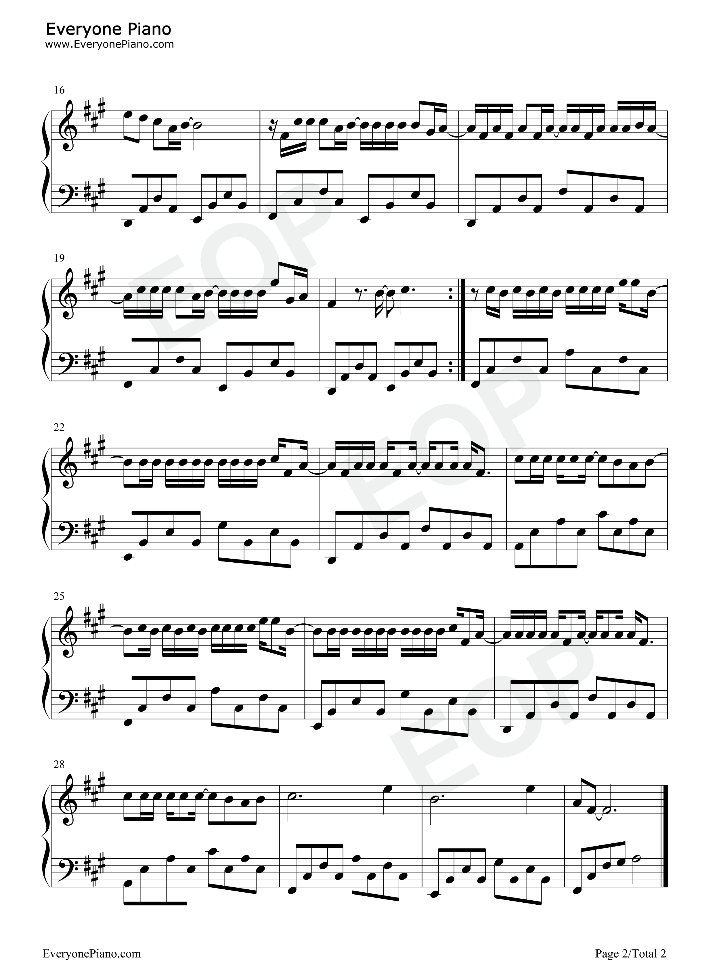 想你这件事钢琴谱_烟(许佳豪)