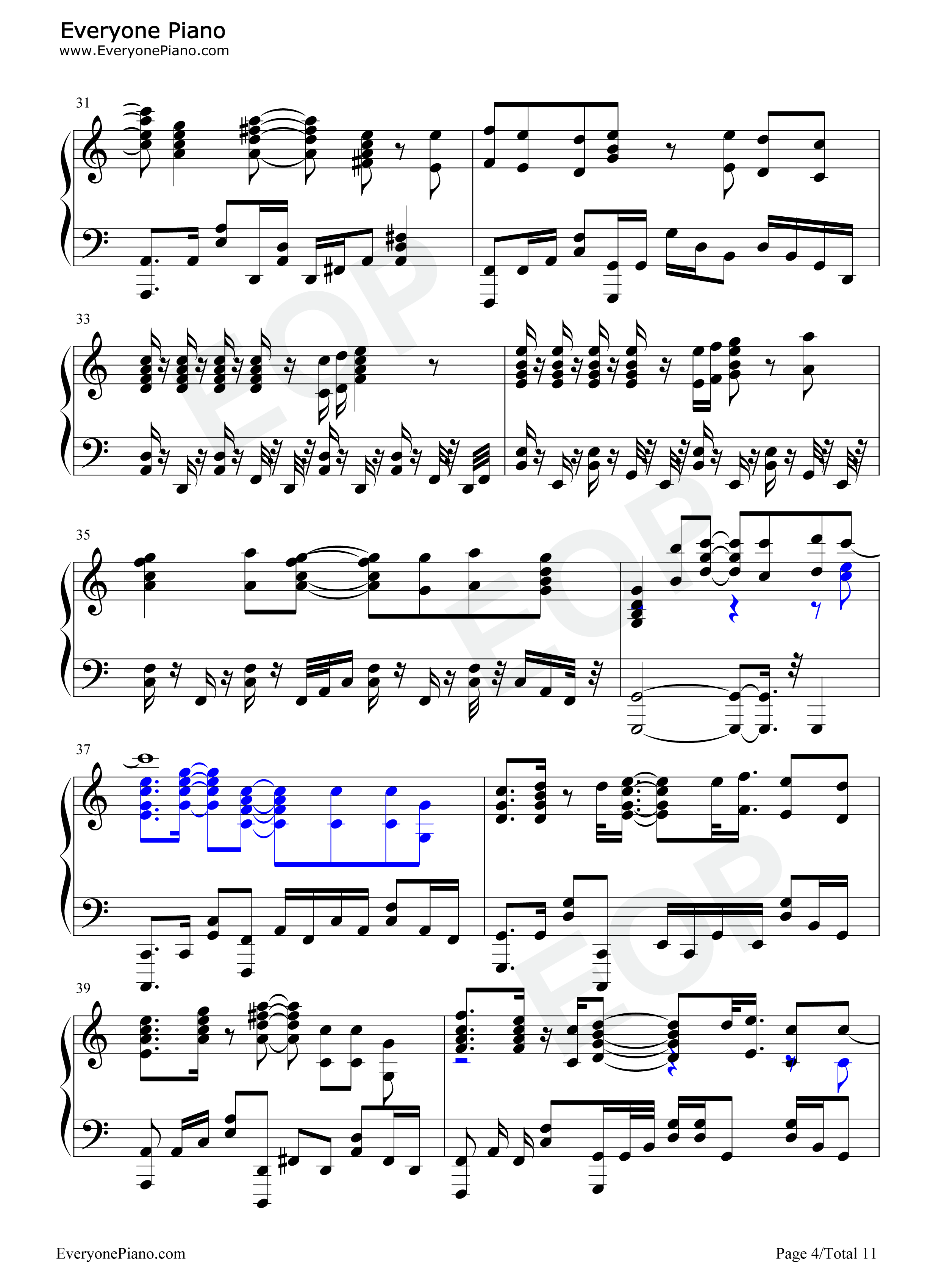 SEA_HORIZON钢琴谱_海野高中海堤社